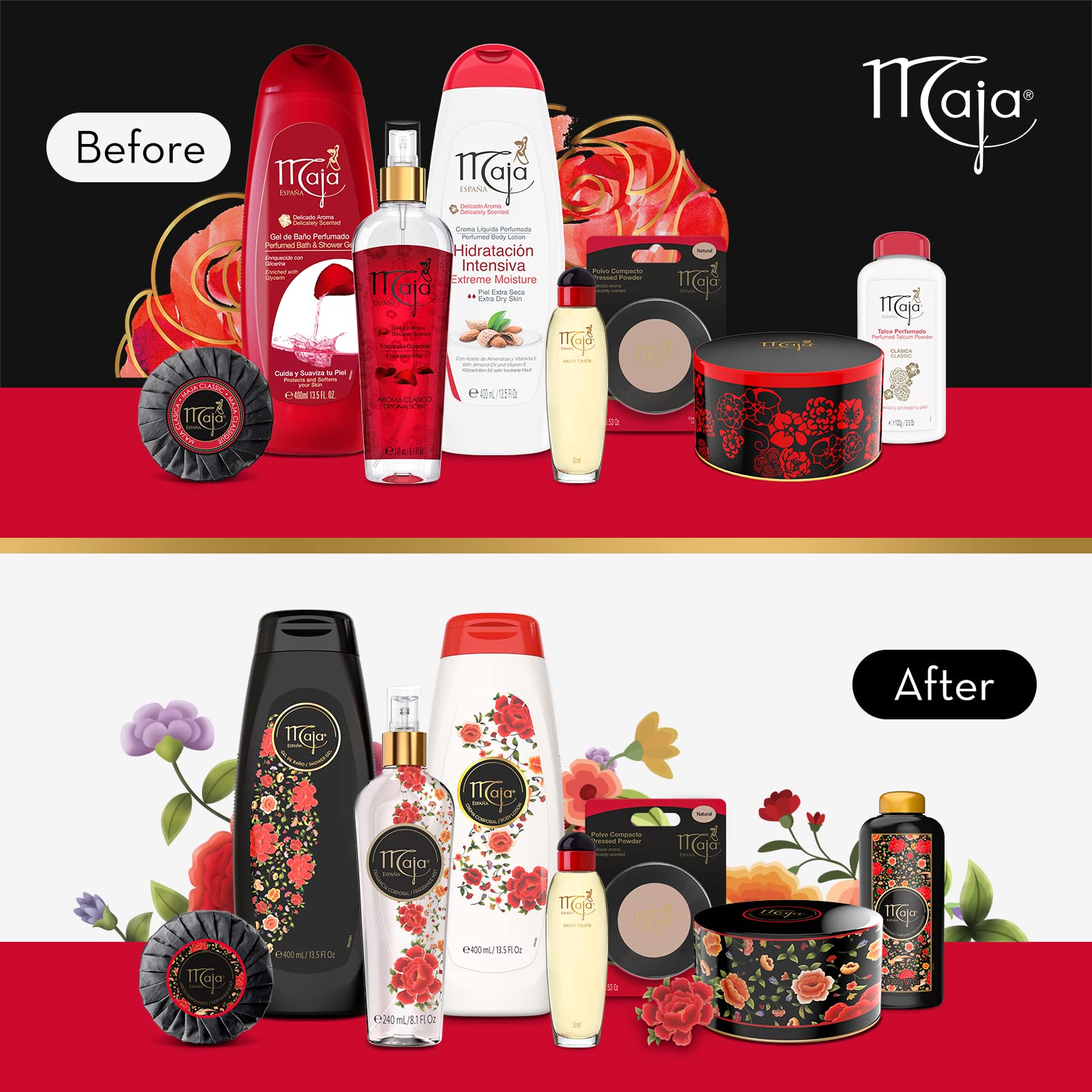 Maja Perfumed Talcum Powder, Talcum Powder With Maja'S Classic Oriental Scent To Keep Your Skin Dry And Fresh, Talcum For Silky