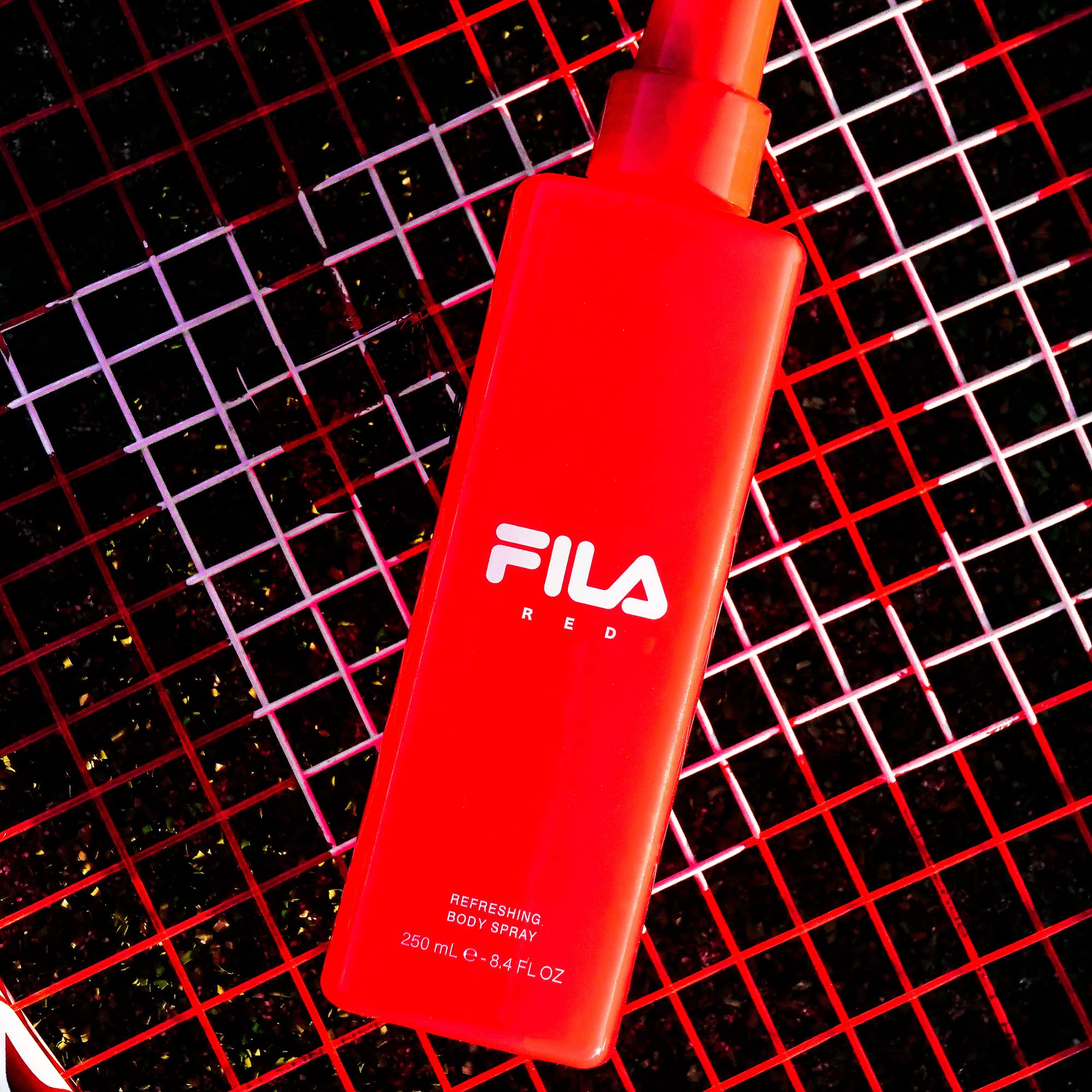 Fila Red For Men - Classic, Intense, Long Lasting Mens Fragrance For Day And Night Wear - Notes Of Bergamot, Lemon, Lime, Jasmin