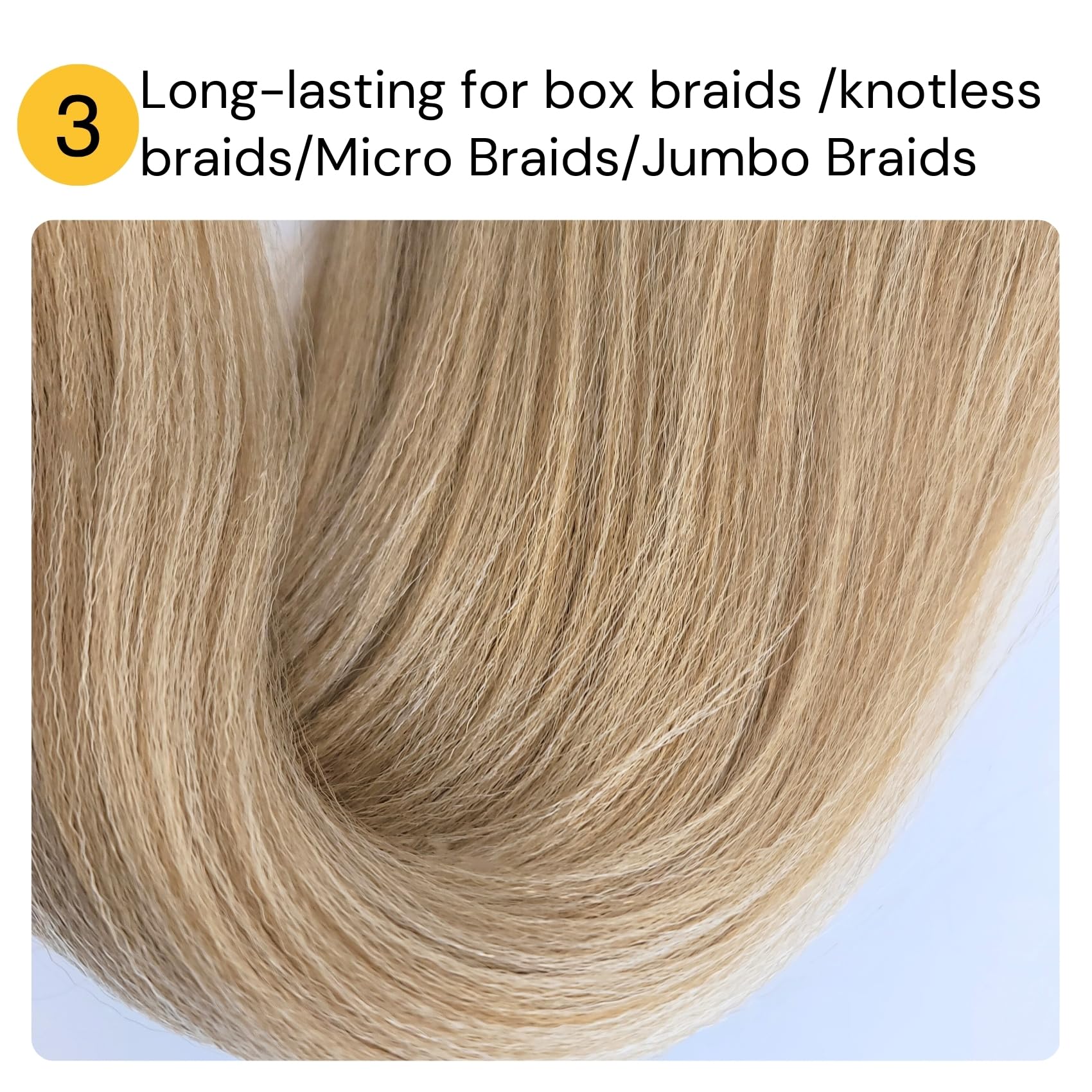 Brown Blonde Braiding Hair Pre stretched Box Braiding Hair Extensions Feed in Braids