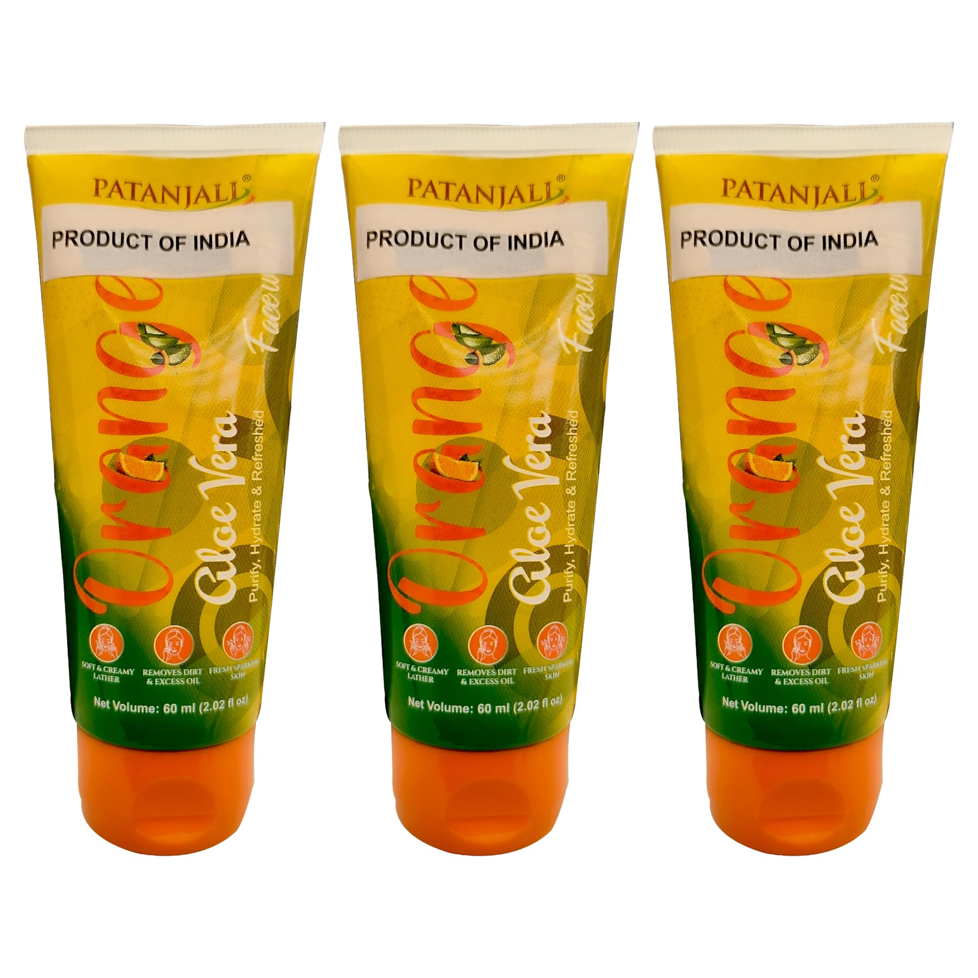Patanjali Orange Honey Face Wash, 60G