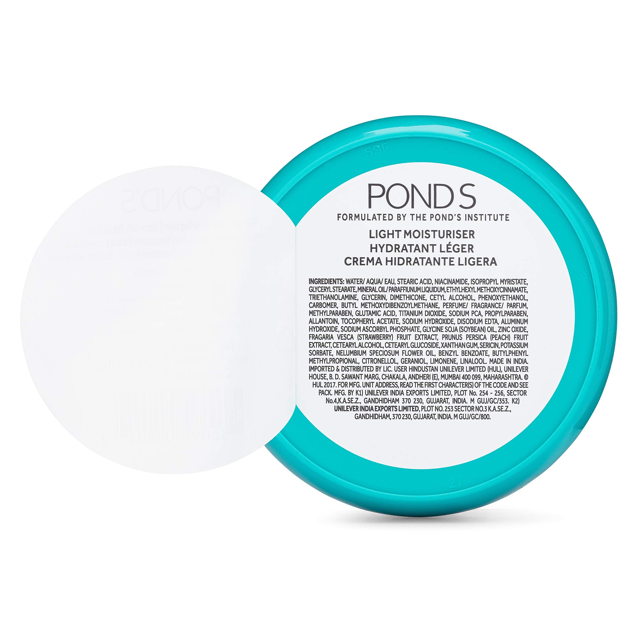Pond'S Light Moisturizer Cream, For Soft And Glowing Skin, Vitamin E, 6-Pack Of 2.53 Fl Oz Each