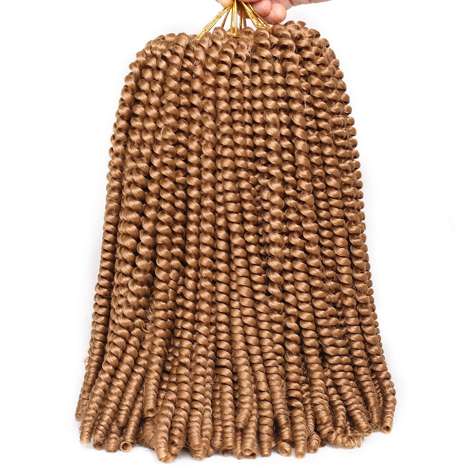Xtrend 12 Inch Honey Blond Spring Twist Hair For Butterfly Faux Locks Synthetic Crochet Braids Hair For Women Crochet Braiding H
