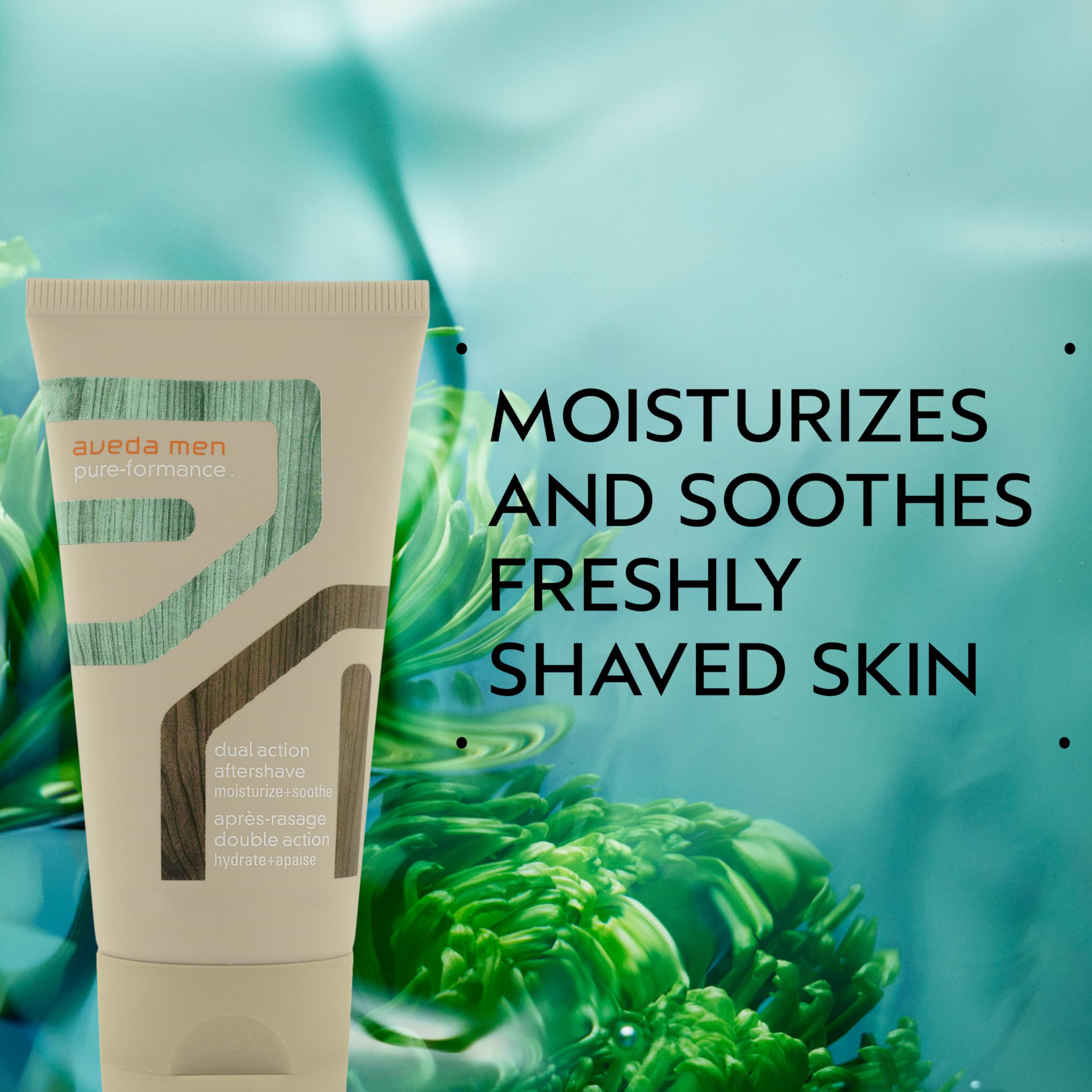 Aveda Men Pure-Formance Dual Action Aftershave | 2-in-1 Aftershave & Moisturizer | with Spearmint | for All Skin Types | 97% Nat