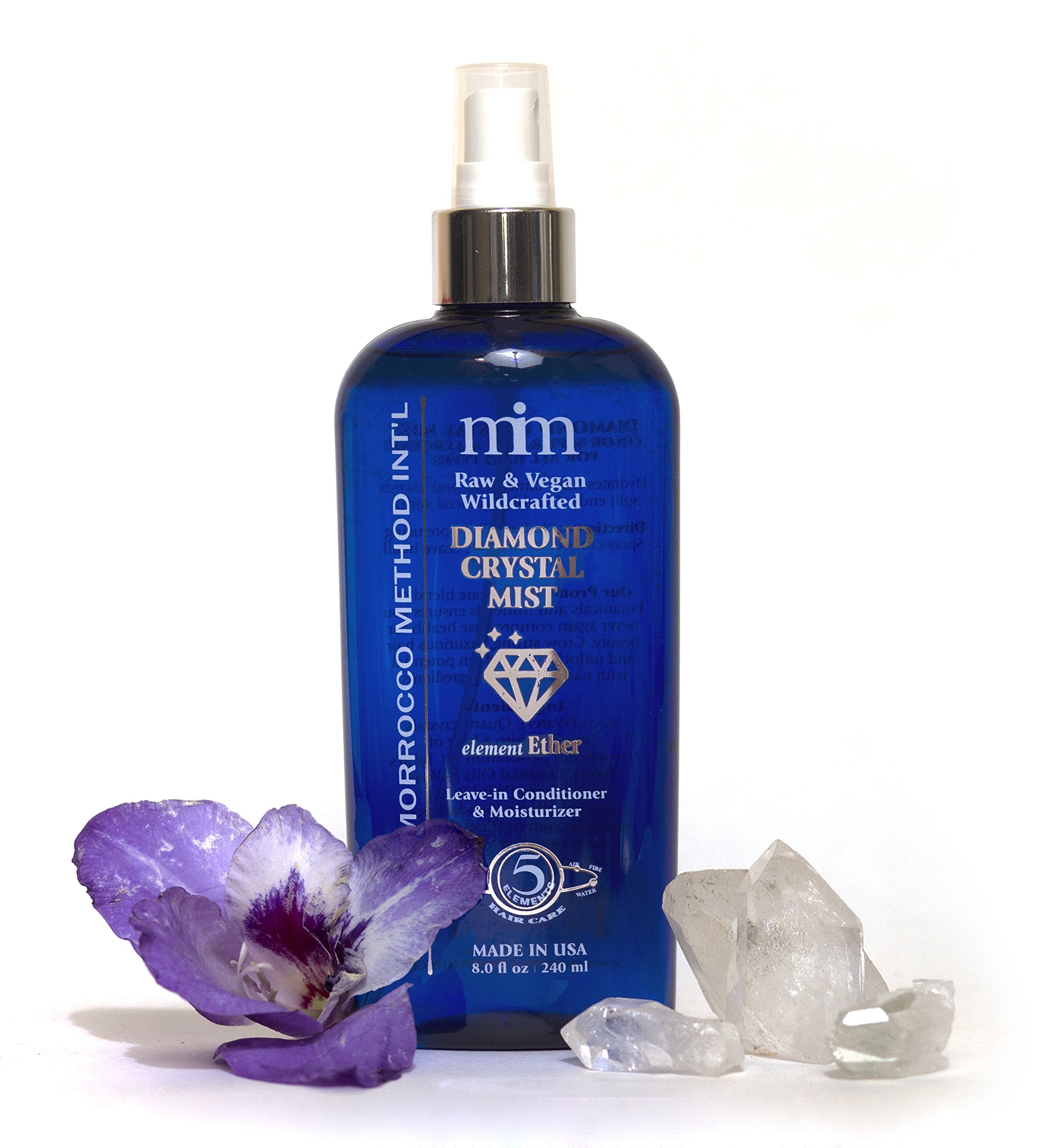 Morrocco Method Diamond Crystal Mist Conditioner & Moisturizer. 100% Natural. Unisex. For All Hair Types. No Parabens, GMOs or 