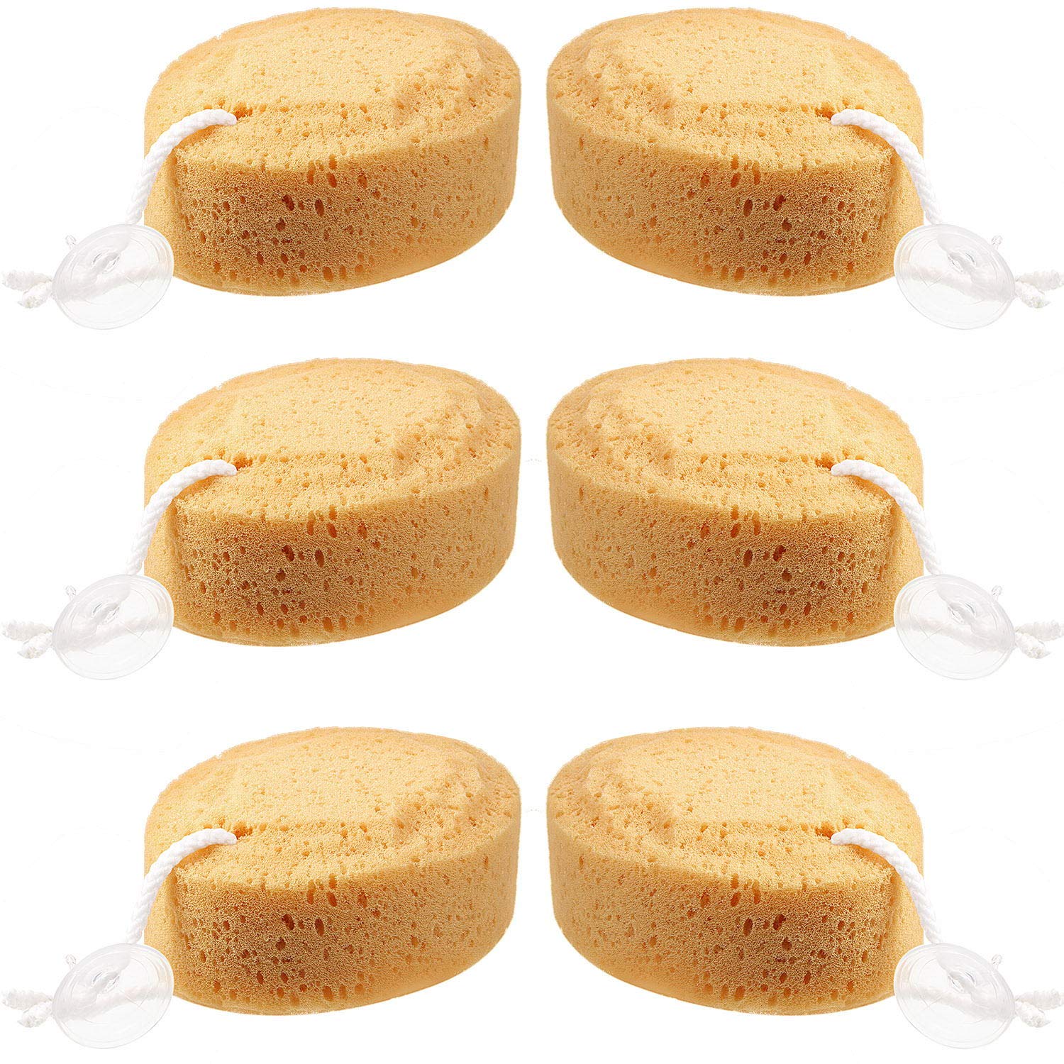Boao 6 Pieces Foam Body Sponge Soft Exfoliating Bath Sponge Shower Sponge Body Scrubber For Adults Body Cleansing Supplies, 5.5