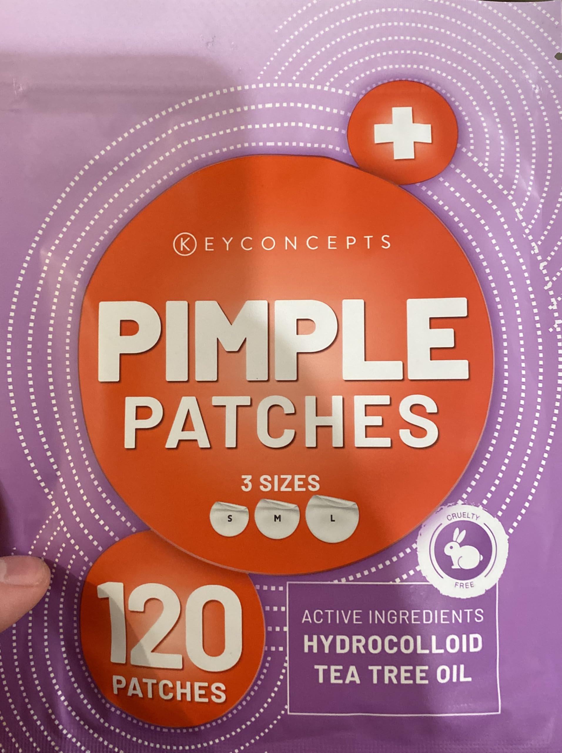 KEYCONCEPTS Pimple Patches (120 Pack), Salicylic Acid Acne Patches with Tea Tree Oil - Zit Patch and Pimple Stickers for Face -