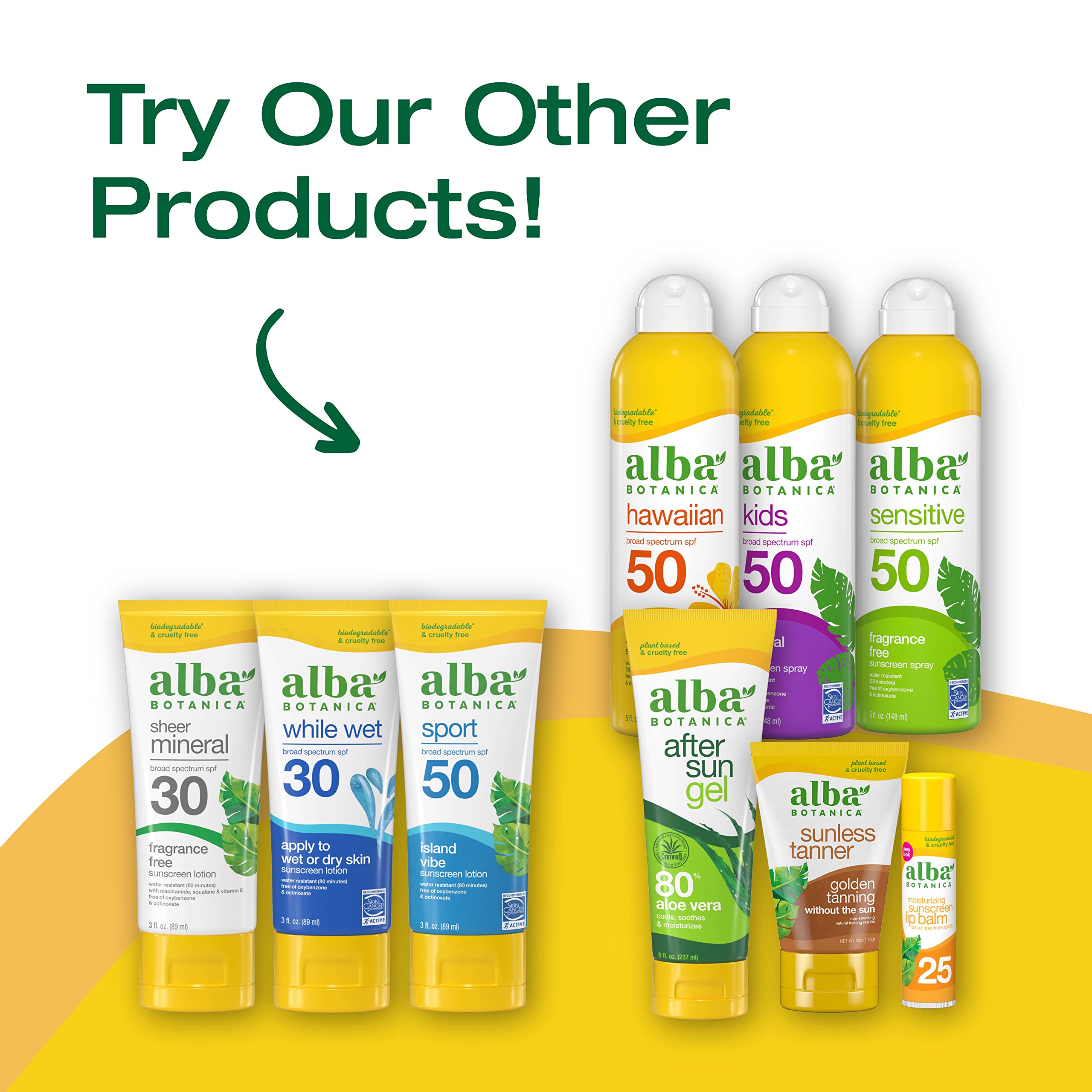 Alba Botanica Sensitive Sunscreen Spray, Spf 50, Fragrance Free, 6 Oz (Packaging May Vary)