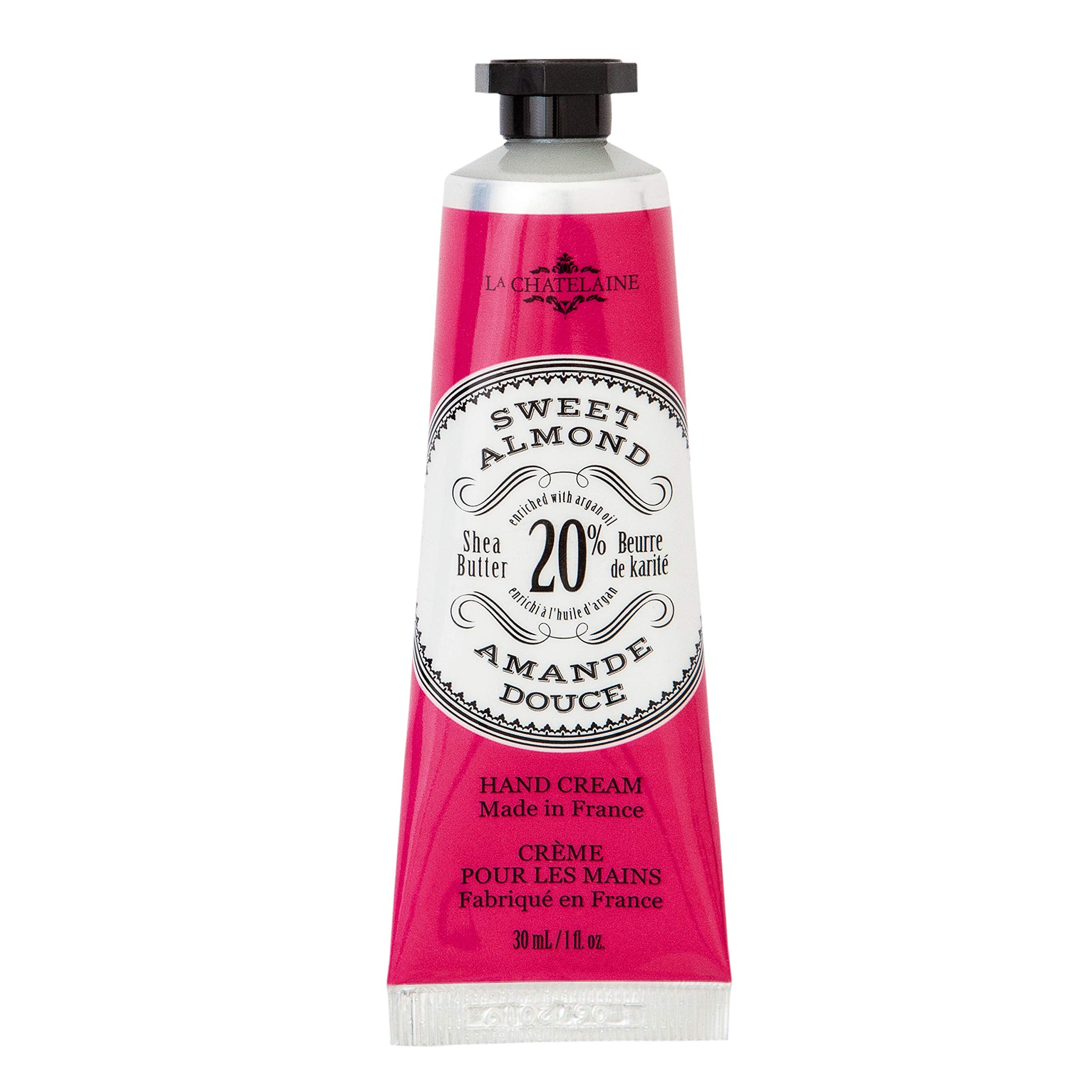 La Chatelaine 20% Shea Butter Hand Cream Travel Size, Organic Argan Oil, Moisturizing, Nourishing, Repairing, Extra-Rich Hand Lo