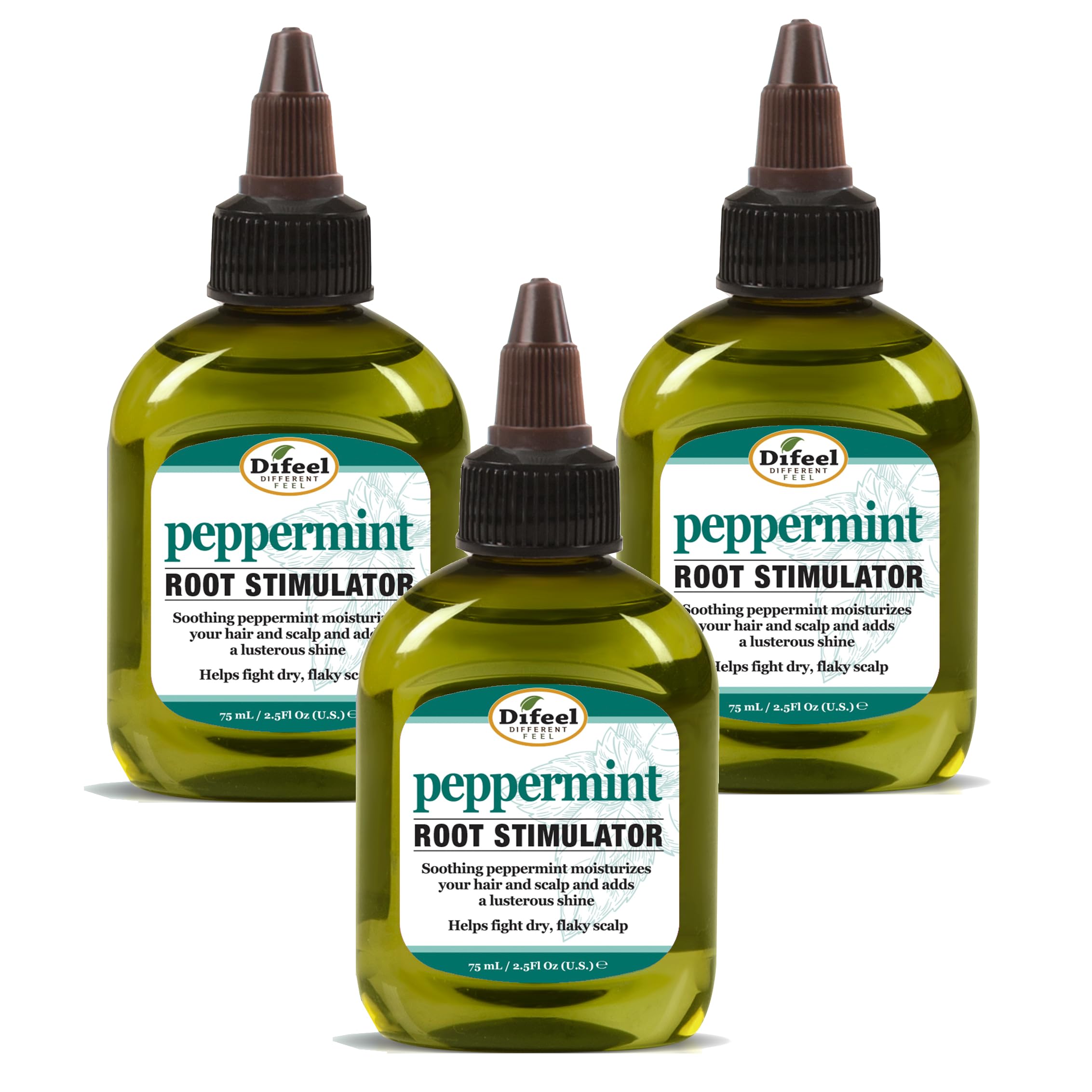 Difeel Peppermint Scalp Care Root Stimulator 2.5 oz. (Pack of 3)