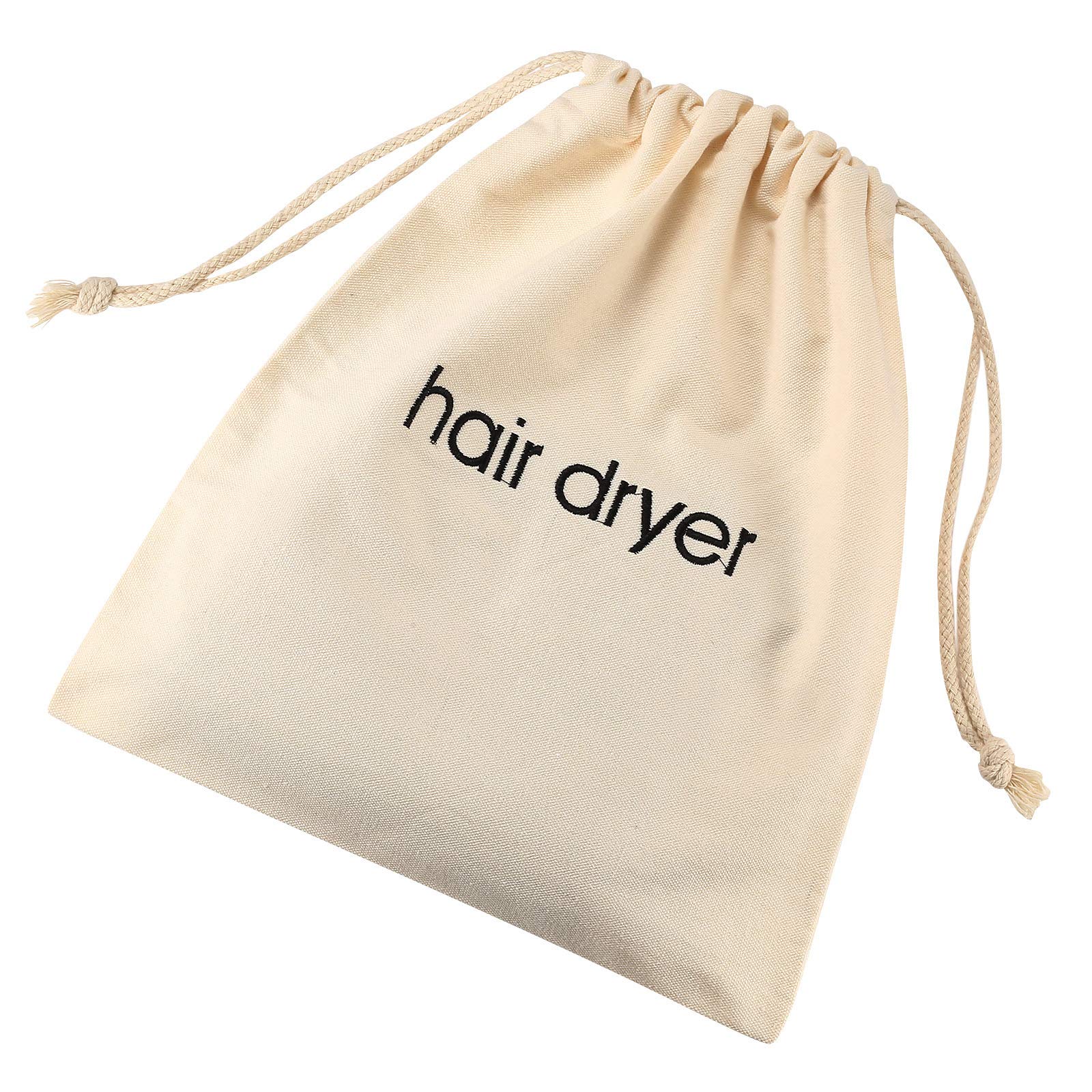 Erkxd Hair Dryer Bags Drawstring Bag Container Hairdryer Bag For Travel Bathroom (White)