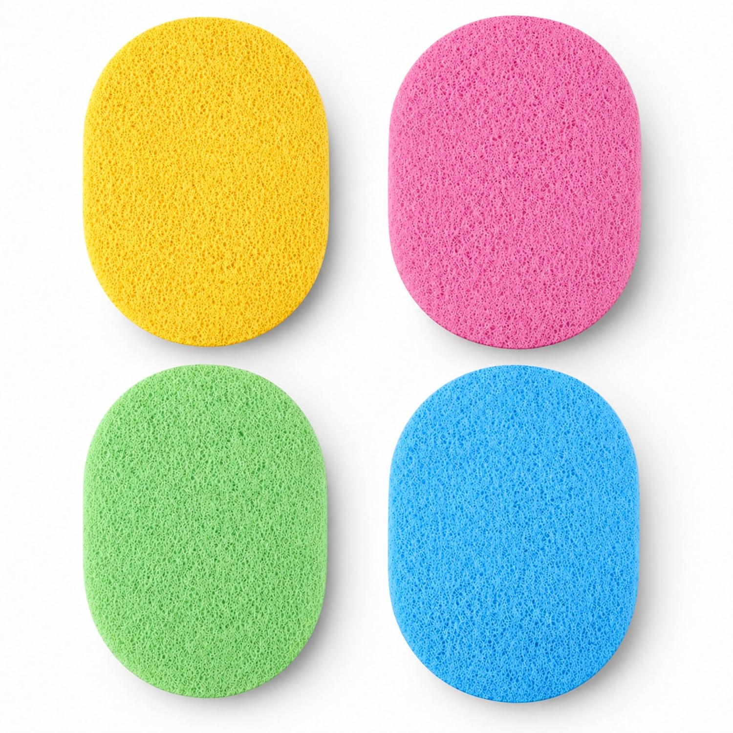 Keli 4 Pcs Facial Cleansing Sponge For Face Washing & Makeup Removal  Soft Reusable Deep Exfoliating Puff Pads For Skincare, Ge