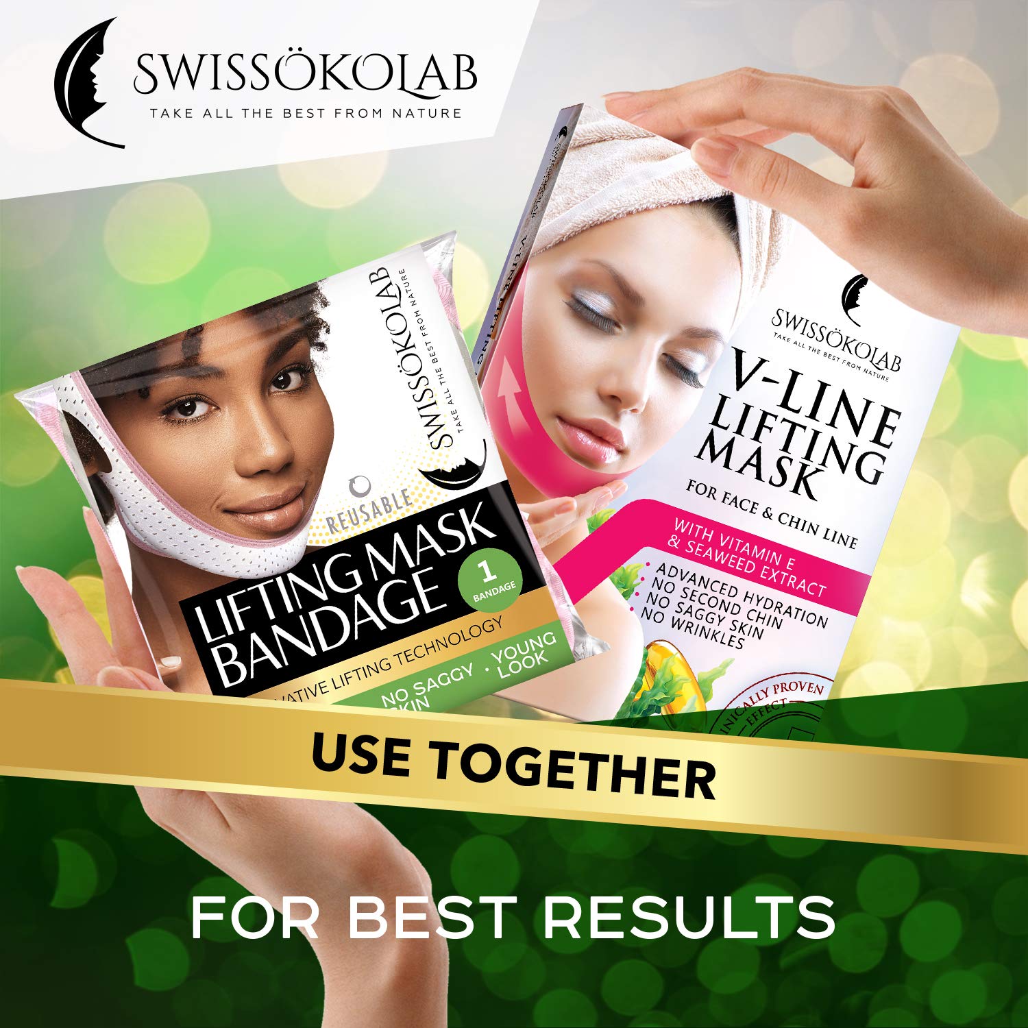 Reusable Face Slimming Strap Double Chin Reducer V Line Mask Chin Up Patch Chin Mask V Up Contour Tightening Firming Face Lift T