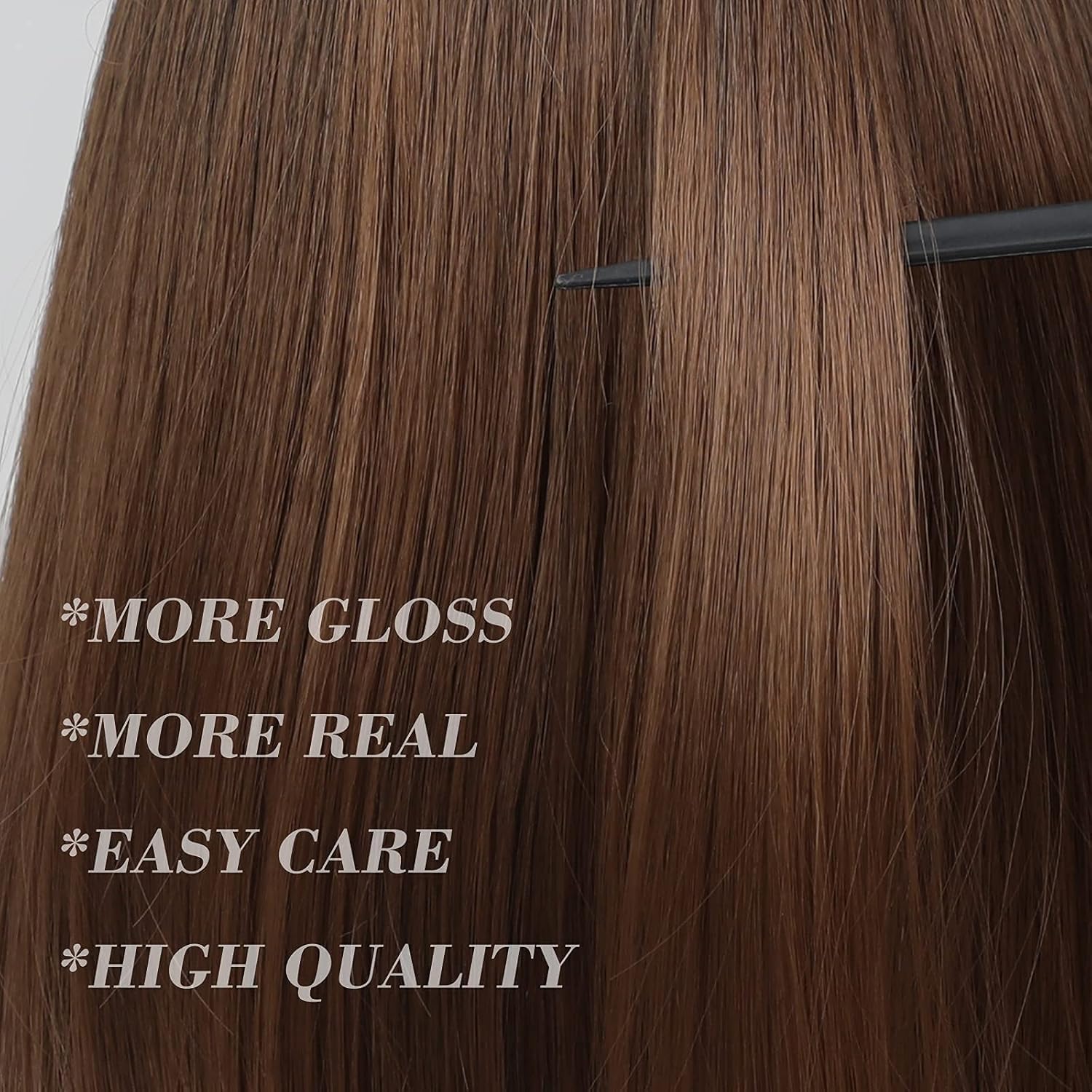Emmor Brown Bob Wigs For Women Shoulder Length Synthetic Wig With Fringe Bangs High Heat Resistant Wig