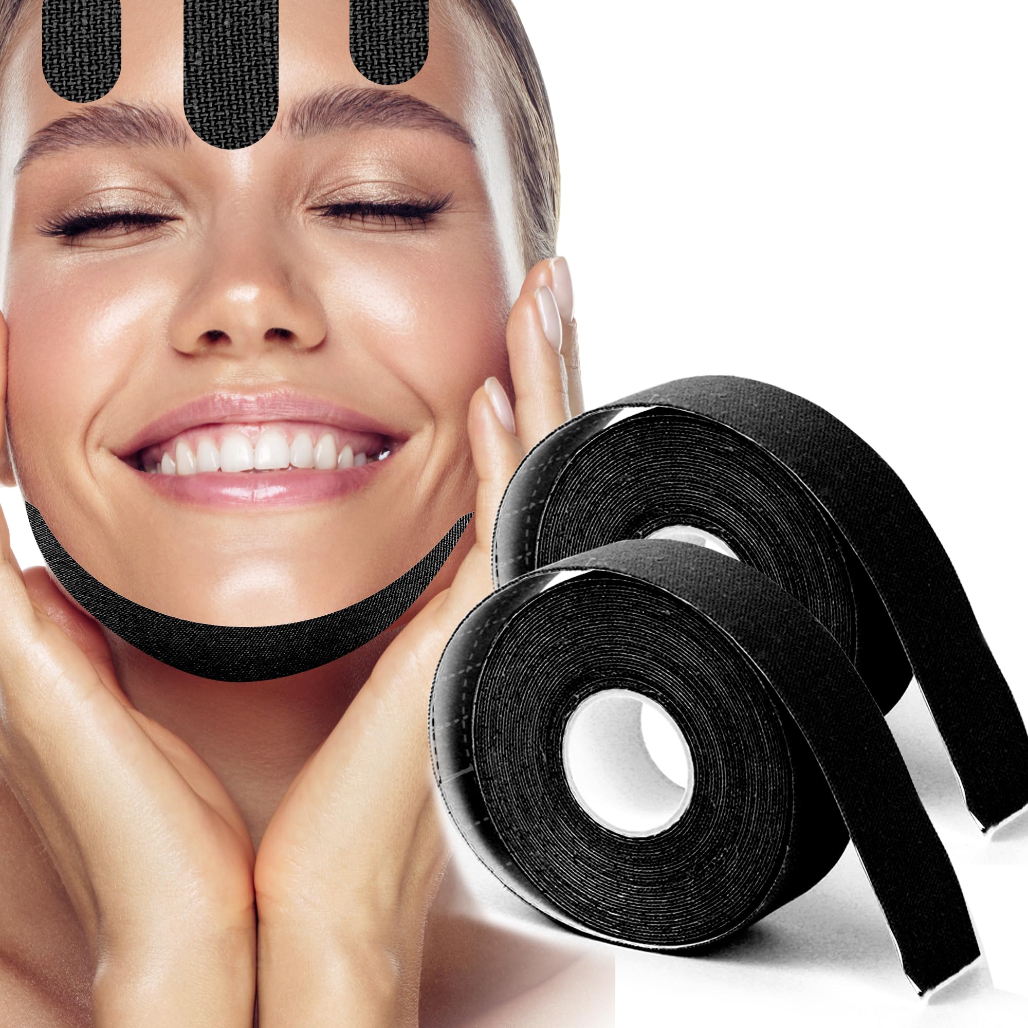 Akissos Face Tape Forehead Wrinkle Patches - Anti Lip Wrinkle Straw - Nose Lift - Facial Tape For Wrinkles - Eyes Neck Lips Wrin