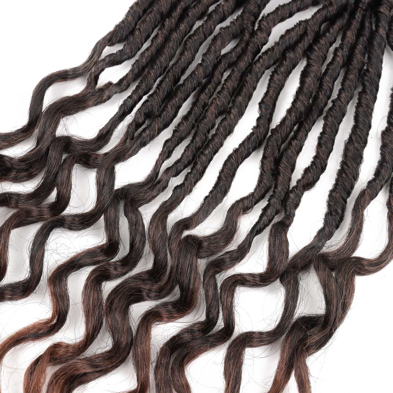 Faux Locs Crochet Hair 24 Inch Soft Locs Crochet Hair Pre Looped 6 Packs Goddess Locs Crochet Braids Crochet Locs For Women (24