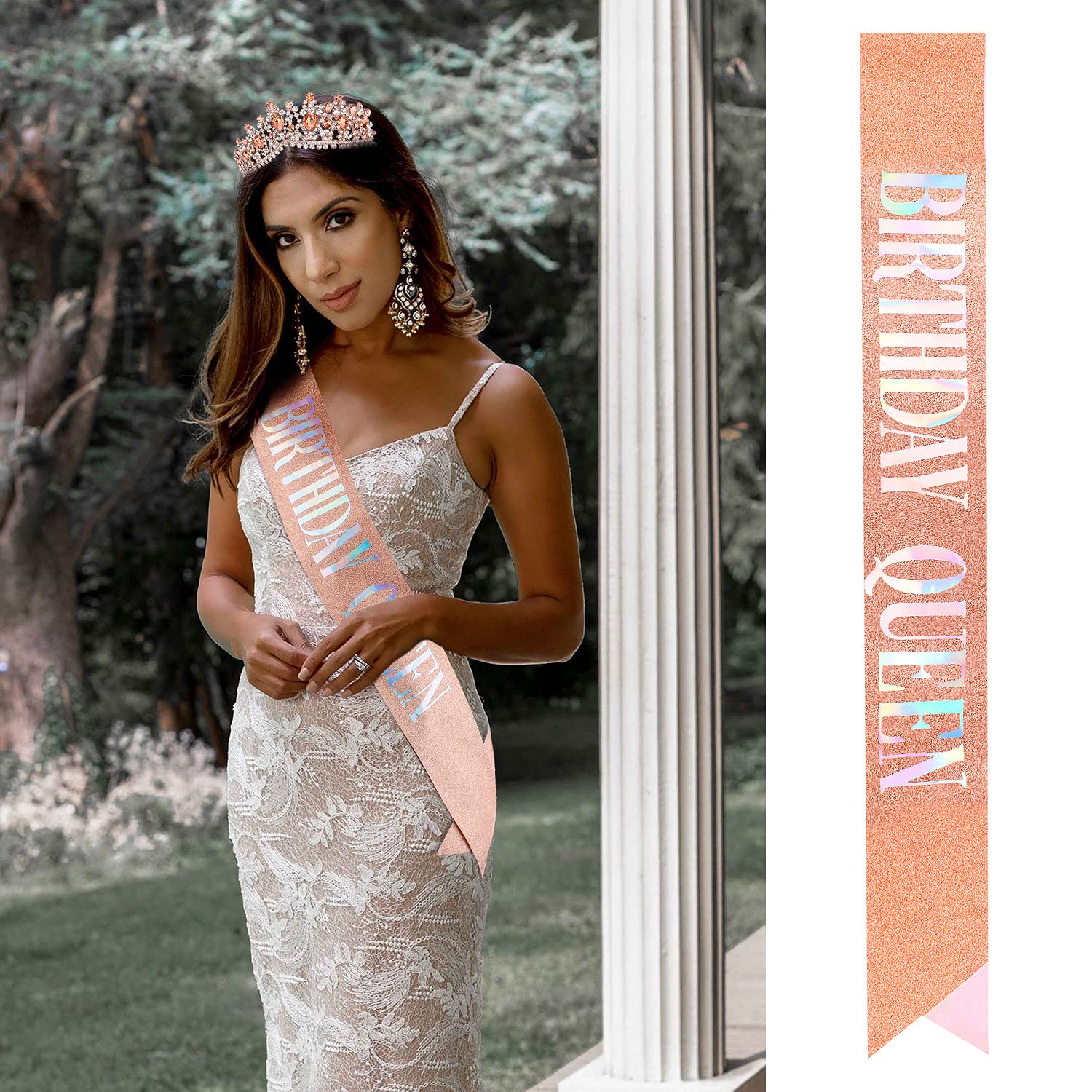Birthday Tiara For Women, Birthday Sash And Tiaras For Women, Happy Birthday Queen Crown For Women, Birthday Crowns For Women Wi