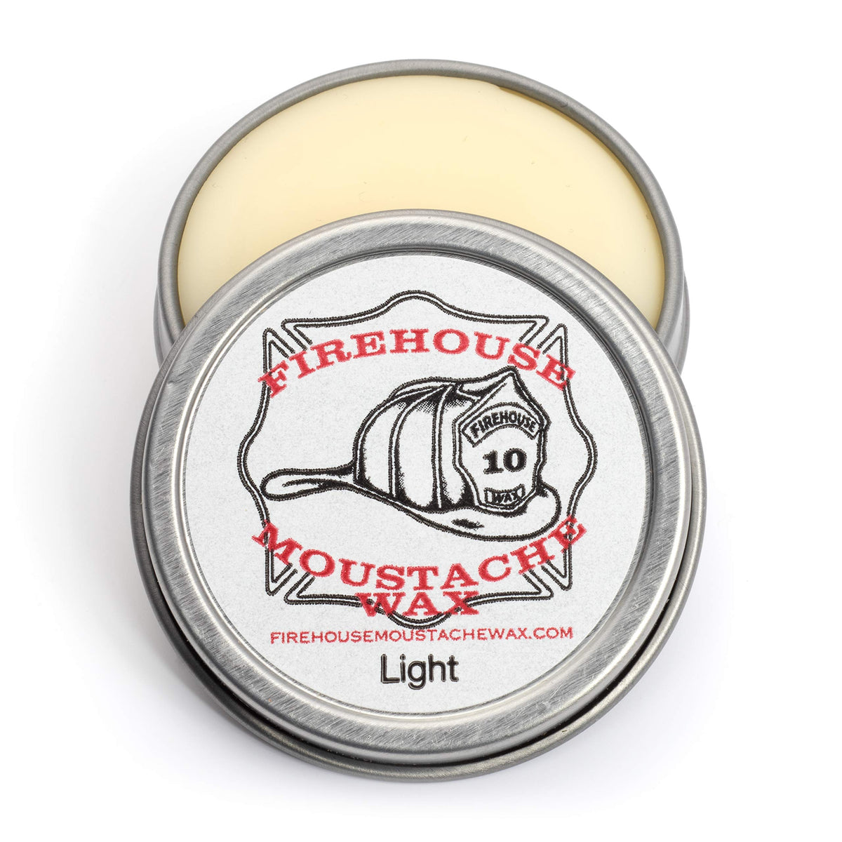 Firehouse Moustache Wax Light - For Beard & Mustache Shaping, Naturally Scented & Colored All-Weather Mustache & Beard Wax (1 Ou