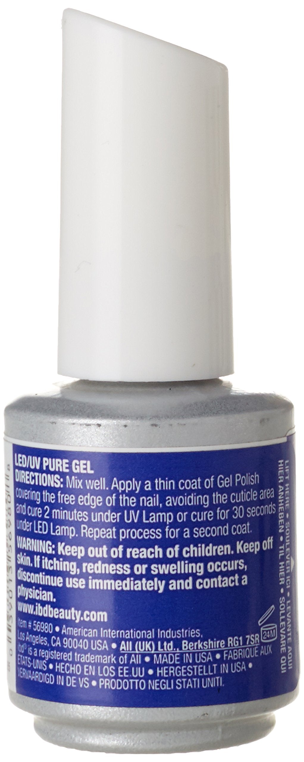 IBD Just Gel Soak Off Blue Purple Nail Polish, Bardot Indigo