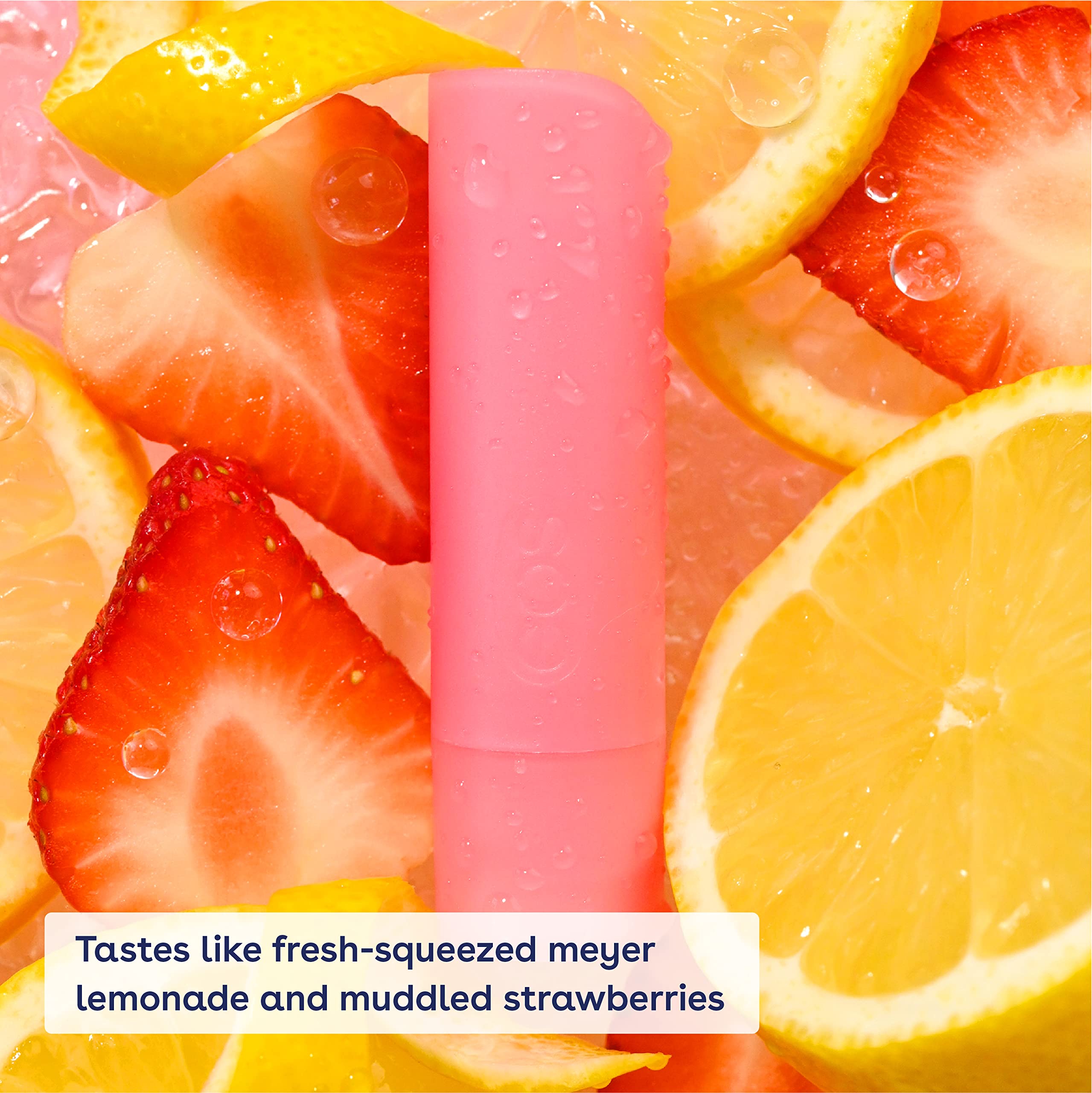 Eos Sunset Sips Lip Balms- Pink Lemonade & Guava Berry Punch, All-Day Moisture, Lip Care, 0.14 Oz, 2-Pack