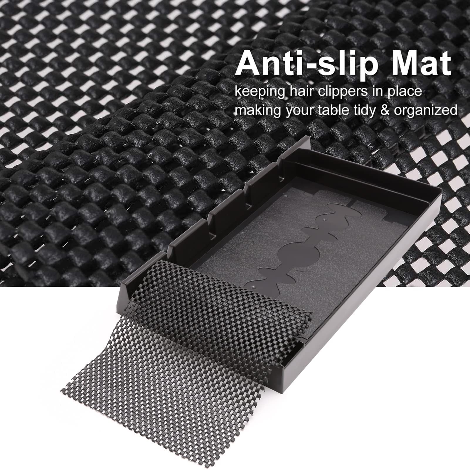 ZIBARBER Barber Clipper Tray Organizer, Trimmer, Corded Clippers Holder for Hairdresser, Salon Station Haircut Tools Keeper with