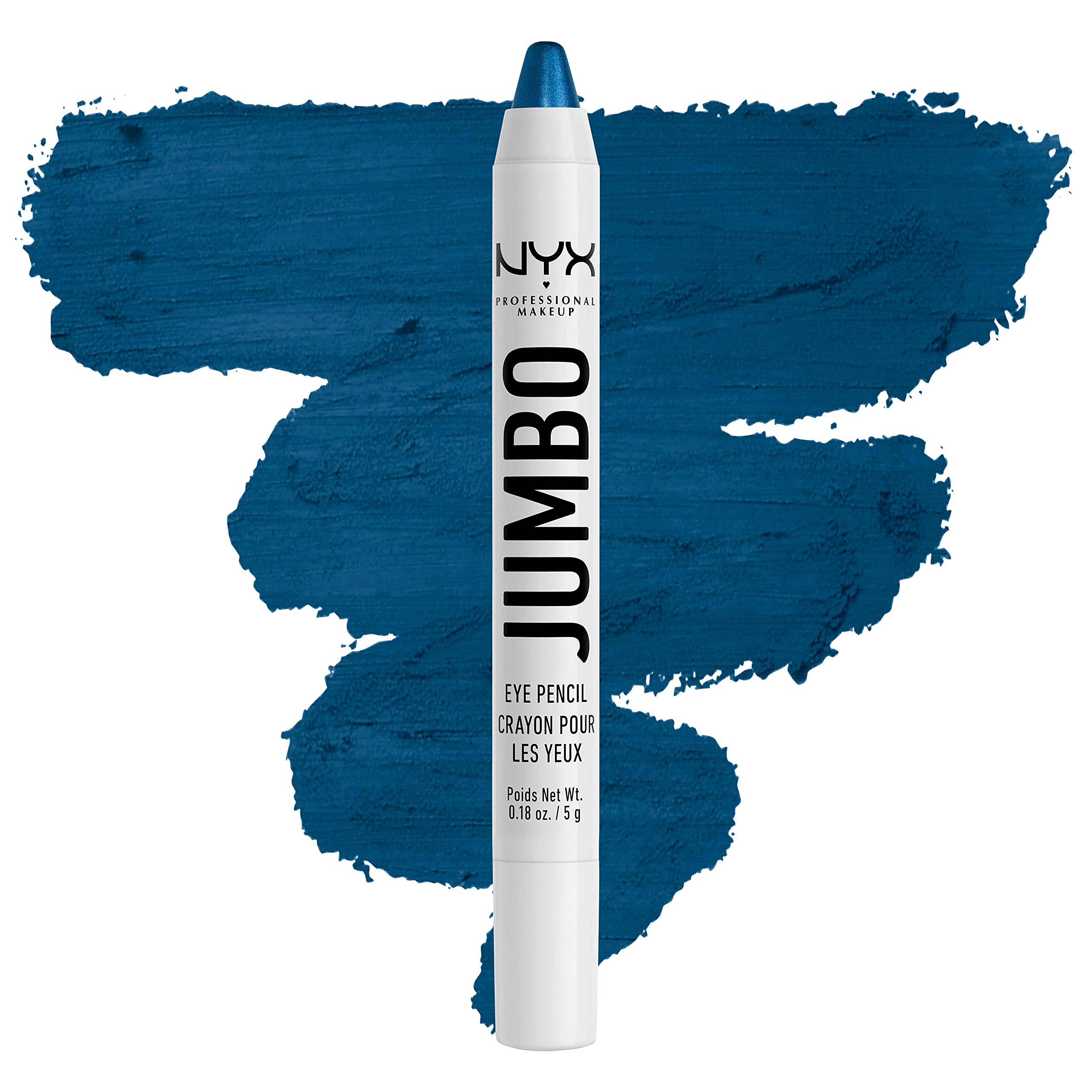 Nyx Professional Makeup Jumbo Eye Pencil, Blendable Eyeshadow Stick & Eyeliner Pencil - Blueberry Pop (Blue)