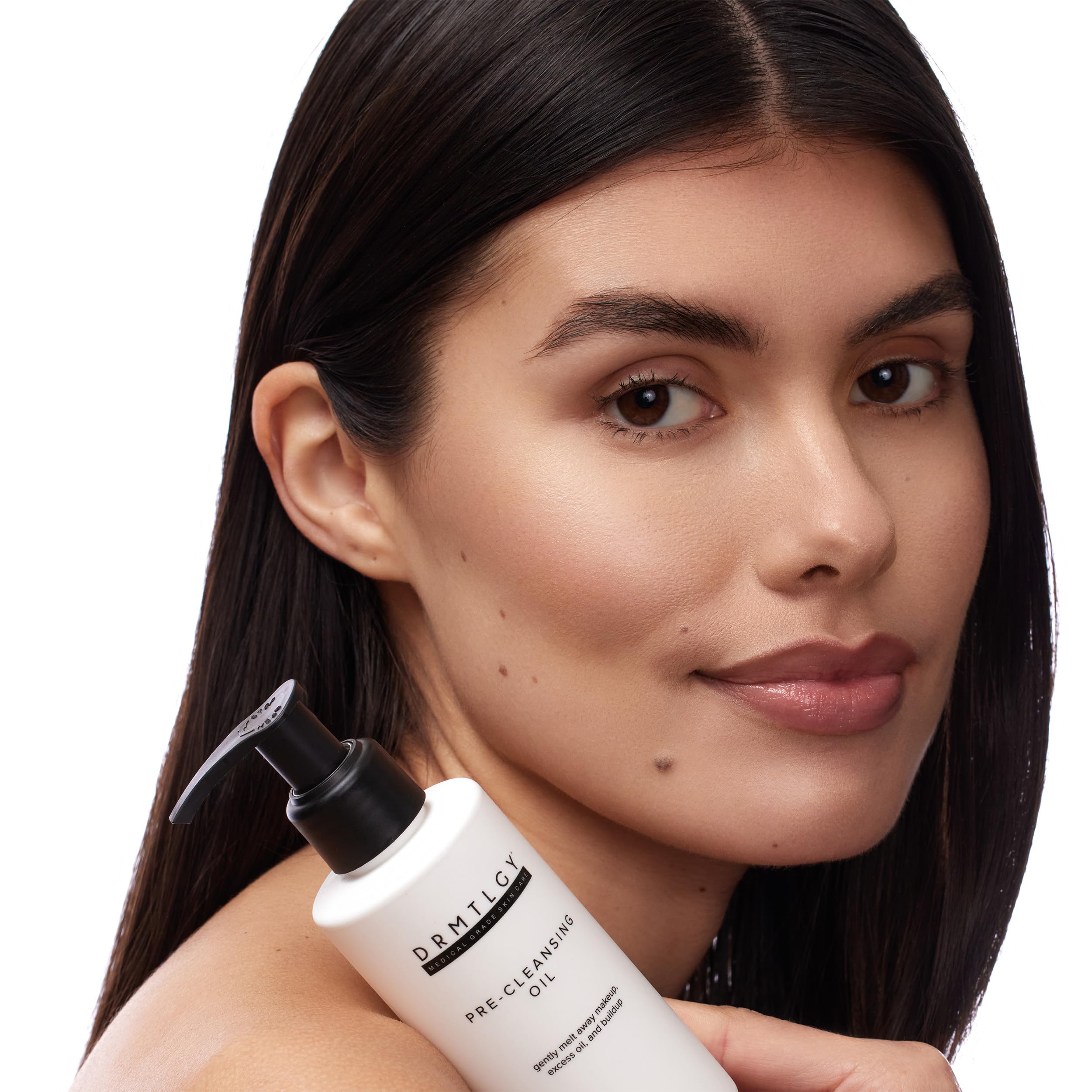 DRMTLGY Pre-Cleansing Oil - Makeup Remover Oil to be Paired with Facial Cleanser - Oil Cleanser for Face - Melts Mascara, Makeup