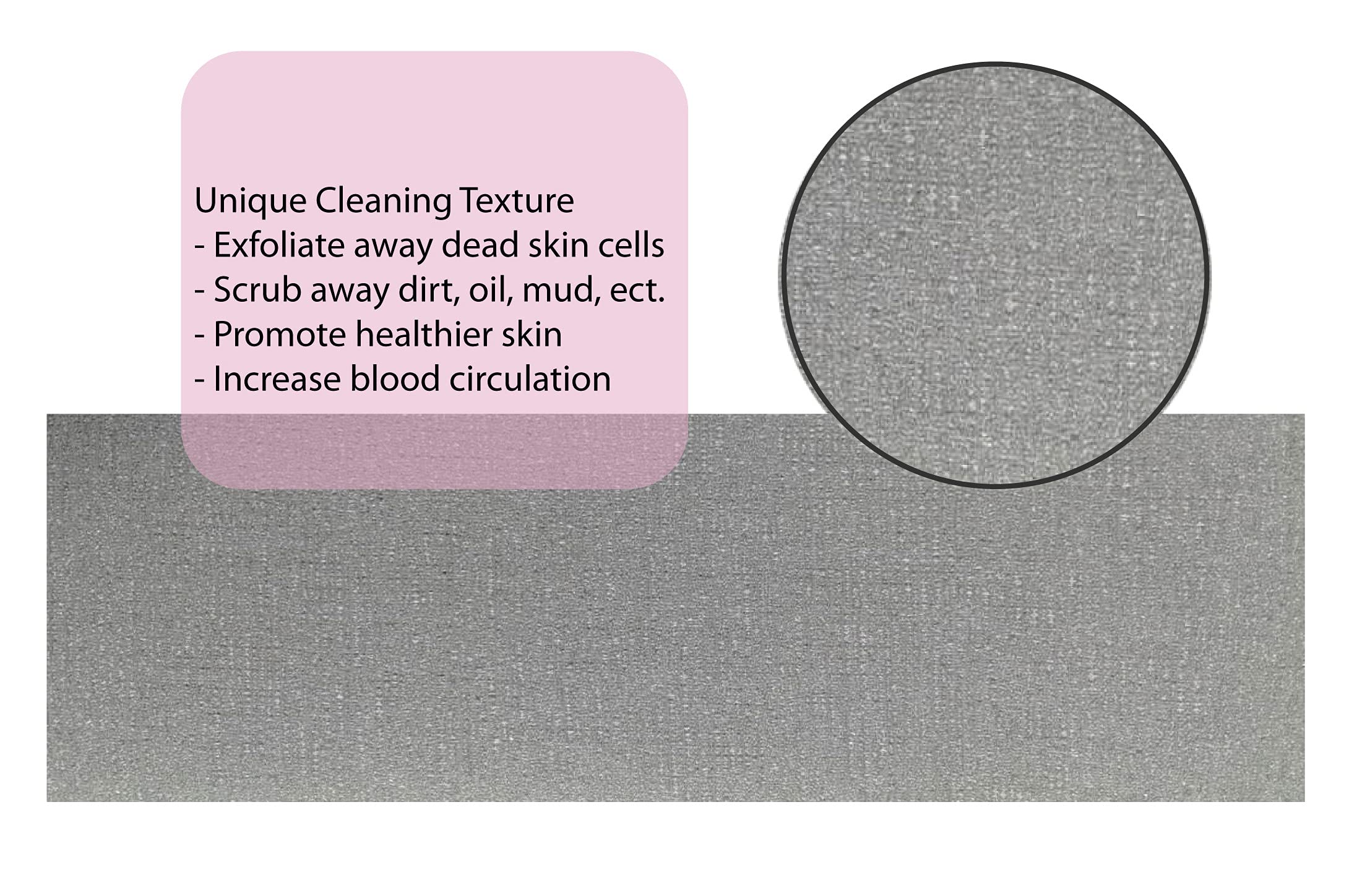 Aquasentials Exfoliating Bath Cloth (4 Pack) (Grey Only)