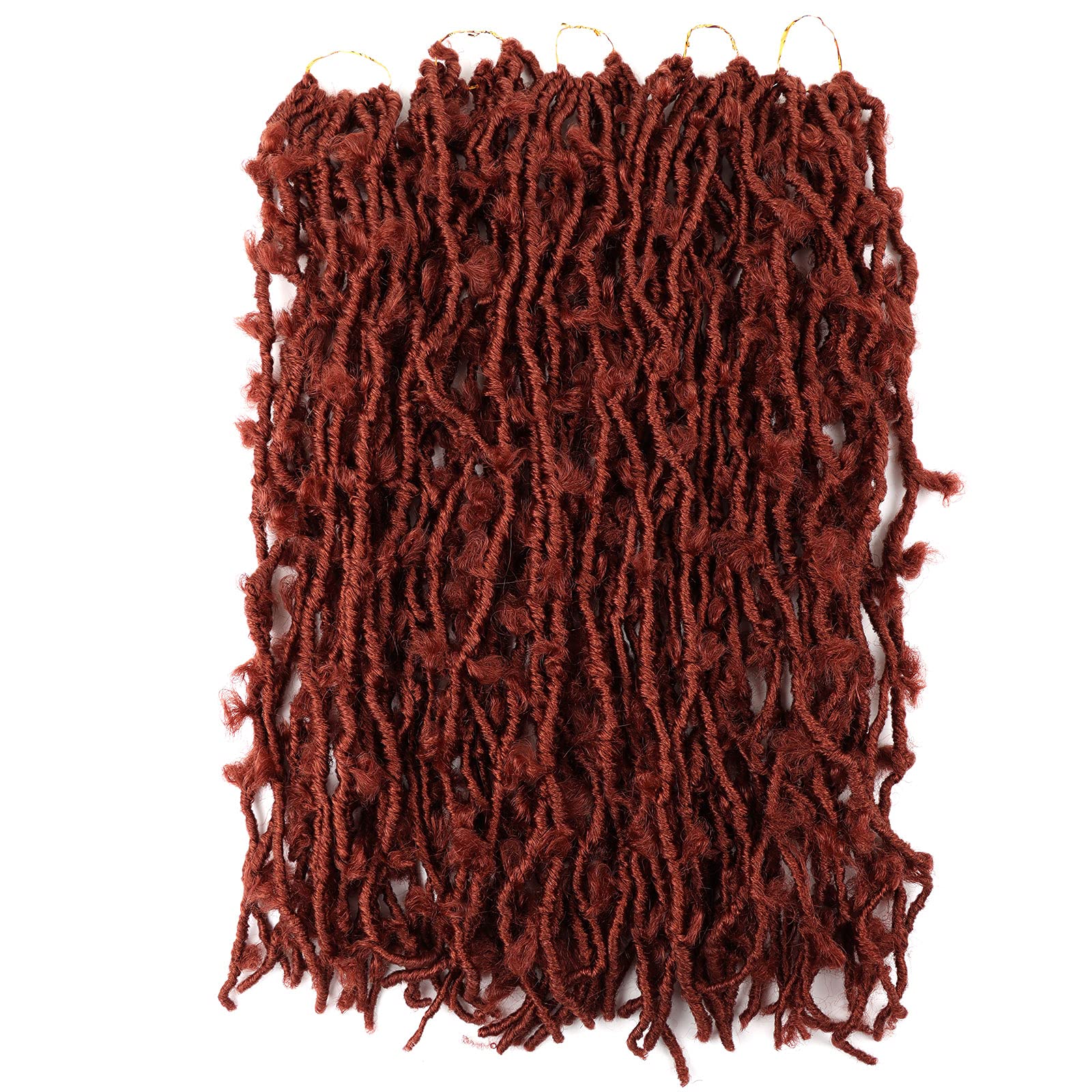 Lmzim 5 Packs 24 Inch Butterfly Crochet Hair For Black Women Faux Locs Pre Looped Pre-Twisted Braids (24 Inch 5 Pack, 350)