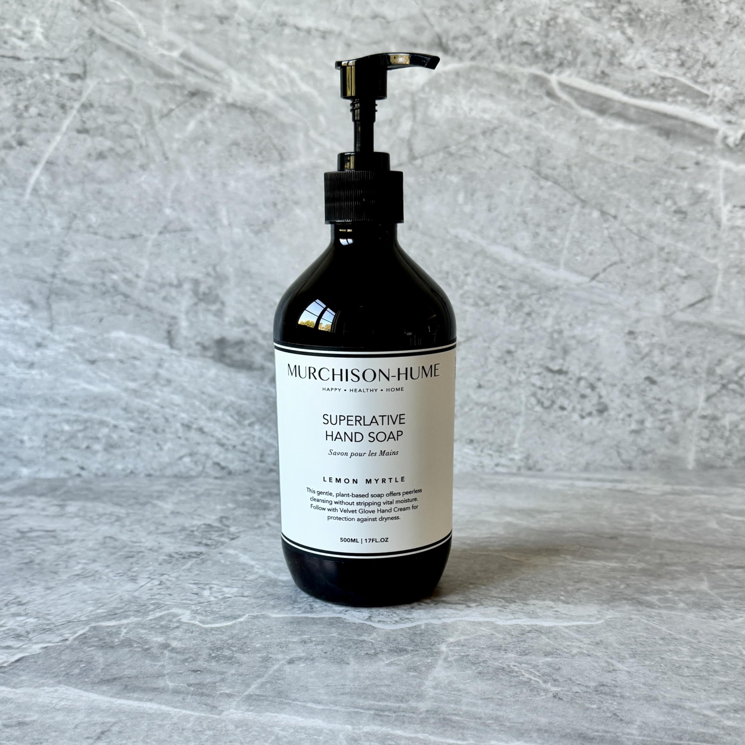 Murchison-Hume Luxury Vegan Hand Soap With Pump Dispenser, Moisturizing Hand Wash, Sls, Paraben & Cruelty-Free, 17Oz (Lemon Myrt