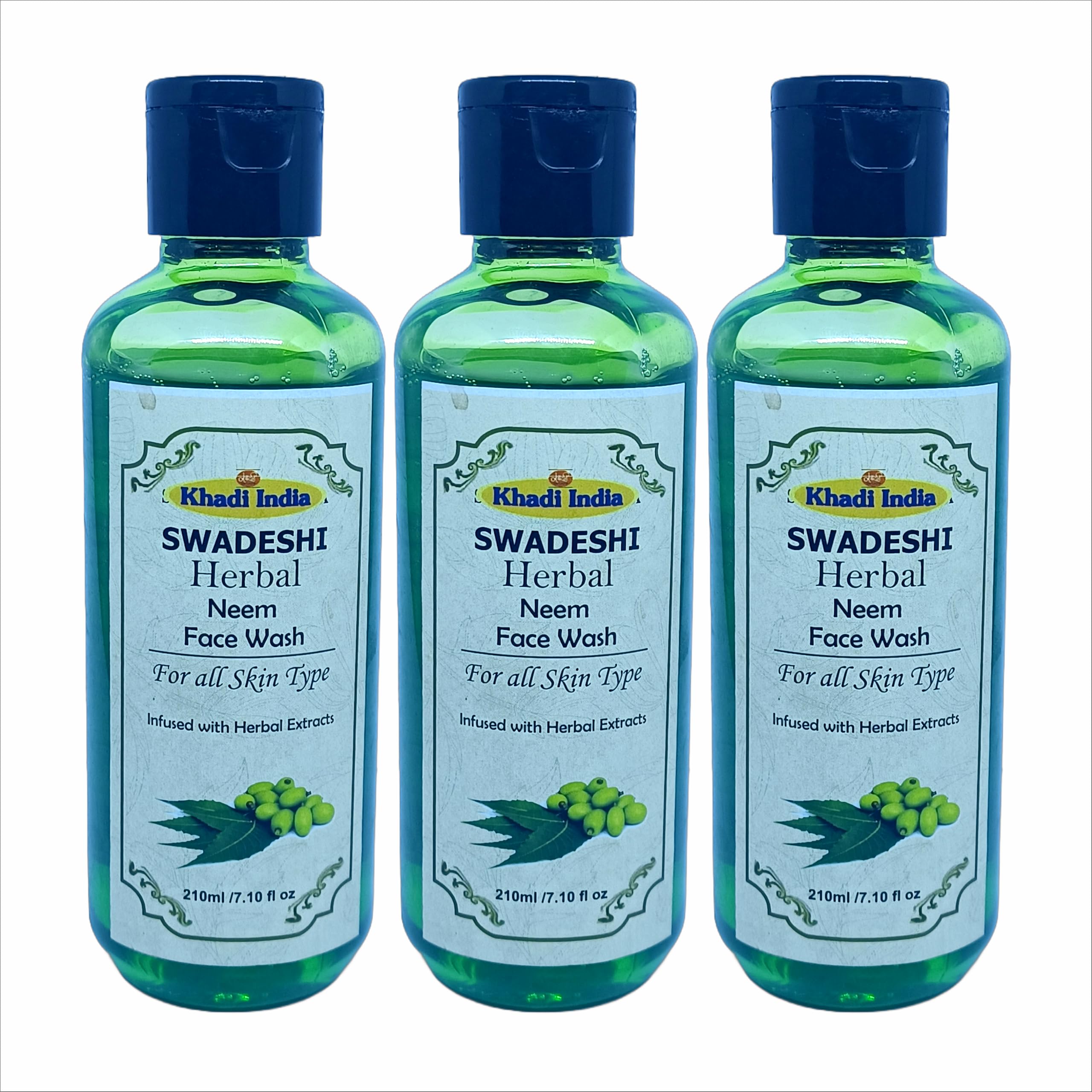 Khadi Natural 100% Herbal Neem Face Wash  AntiAcne & Purifying Cleanser, Fights Pimples & Bacteria, Sulfate & Paraben Free  6