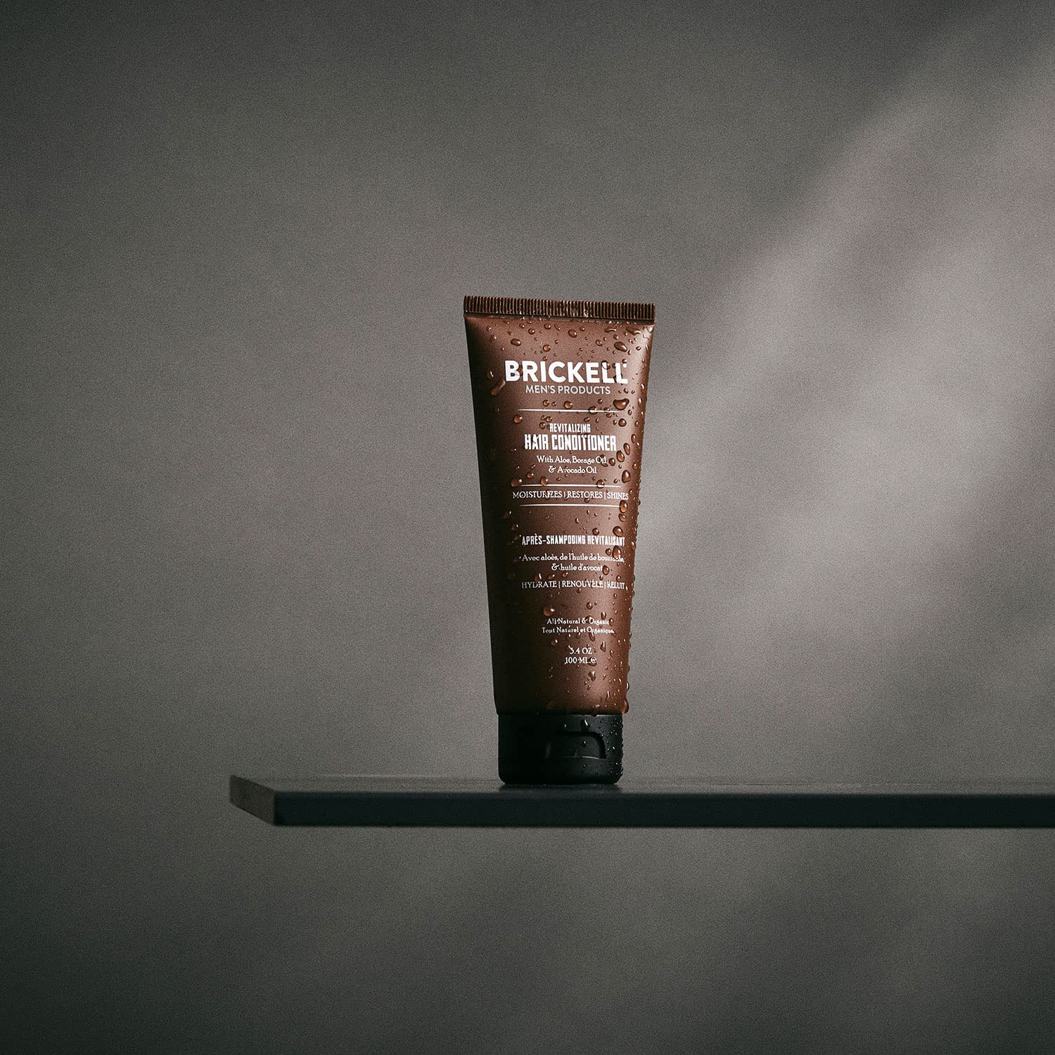 Brickell Men's Revitalizing Hair Conditioner for Men, Natural and Organic Nourishing Hair Conditioner, Restores Shine and Moistu
