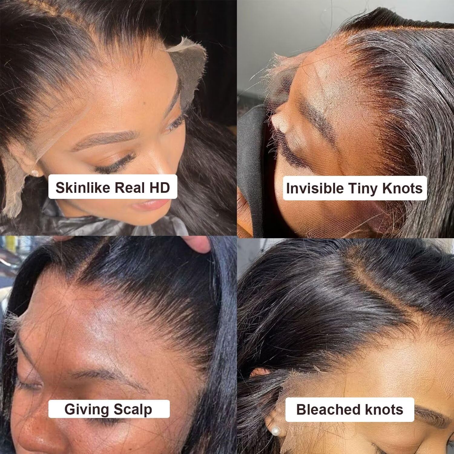 Lemoda Skinlike Real Hd Lace Wigs Full 13X4 Lace Frontal Wigs Brazilian Body Wave Virgin Human Hair 12A Body Wave Lace Frontal W
