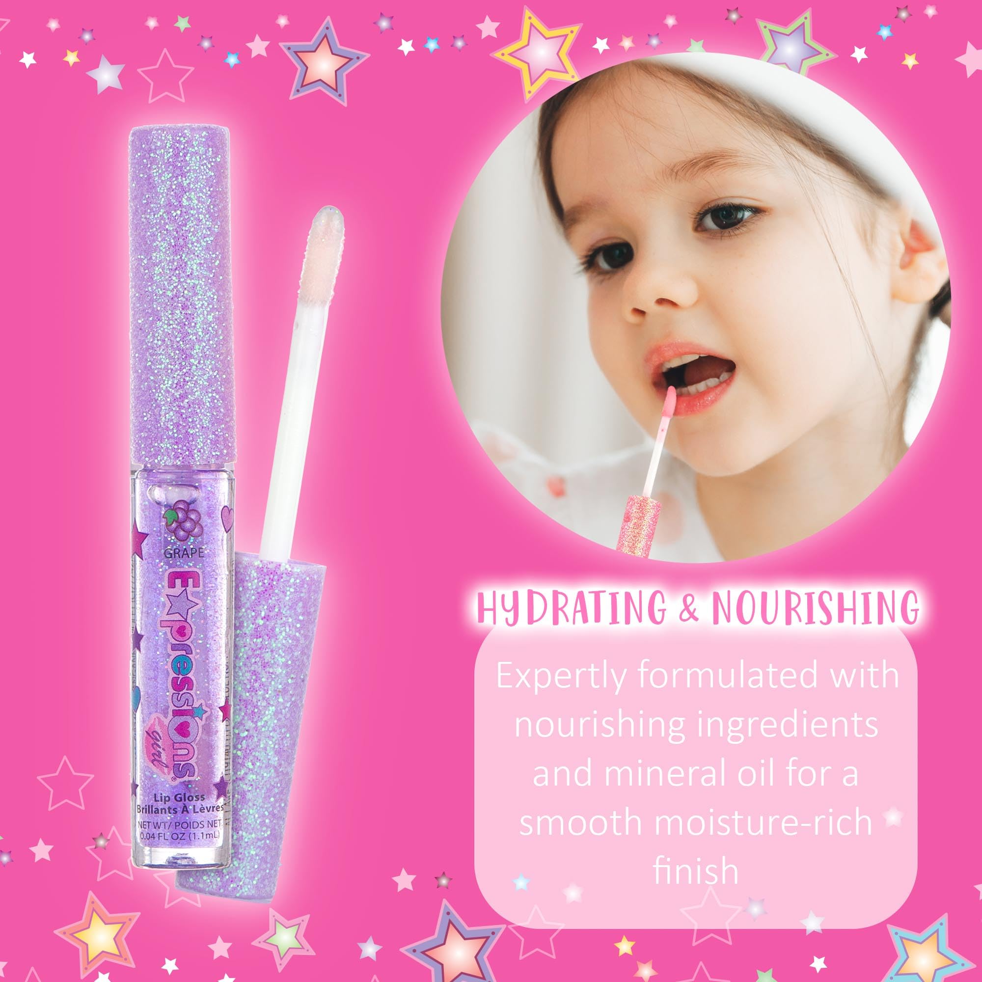 Expressions Girl 14Pc Fruity Flavored Lip Gloss Set, Long Lasting Glossy Lip Makeup For Kids/Teens - Fruity Flavors Lip Gloss Va