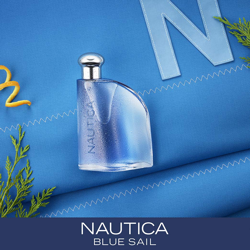 Nautica Blue Sail 2 Piece Gift Set For Men - 1.6Oz Eau De Toilette Spray + 0.5 Oz Eau De Toilette Spray