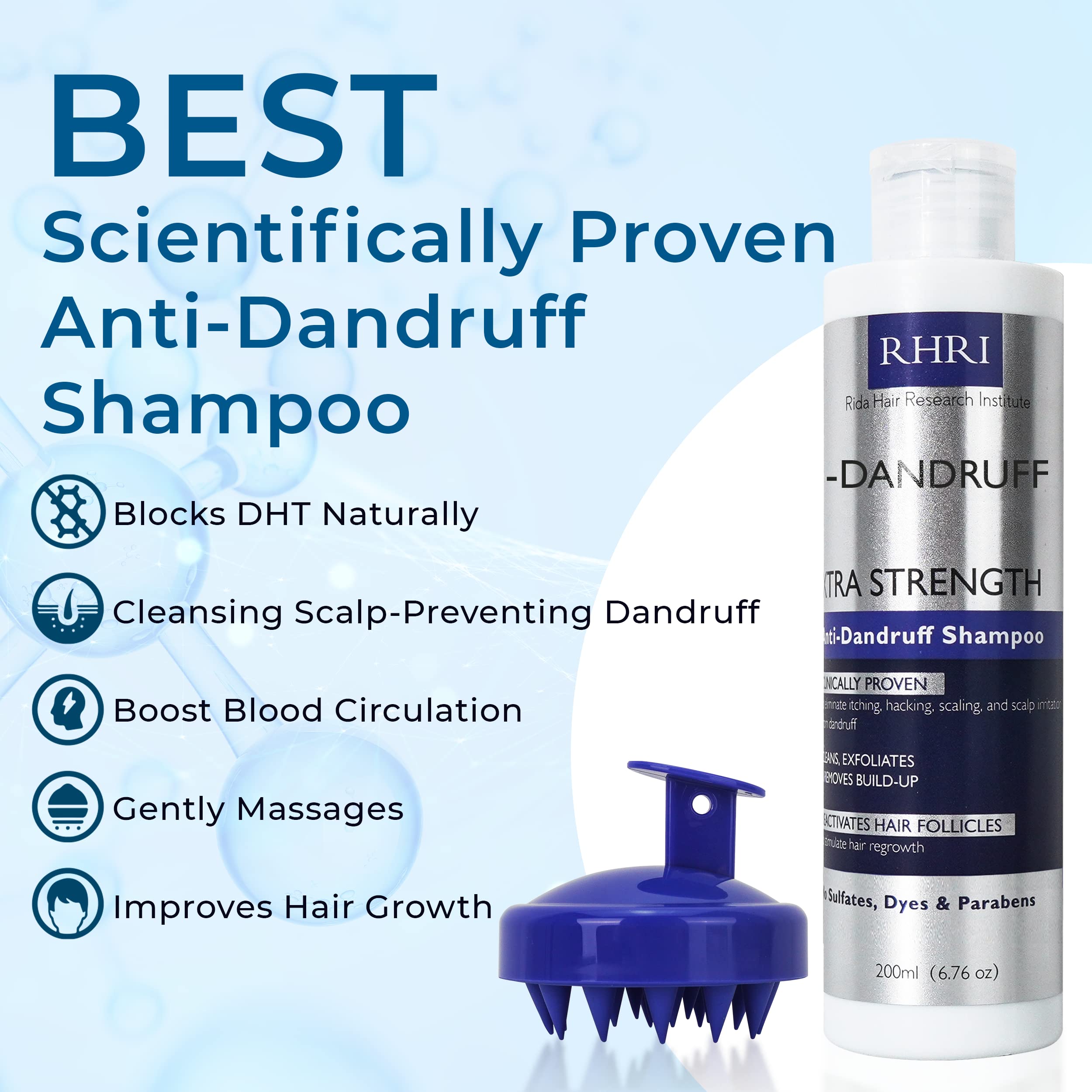 Anti Dandruff Shampoo Refill Anti Fungal Dandruff Mens Shampoo | Medicated, Clarifying, Psoriasis & Biotin Shampoo w/Salicylic A