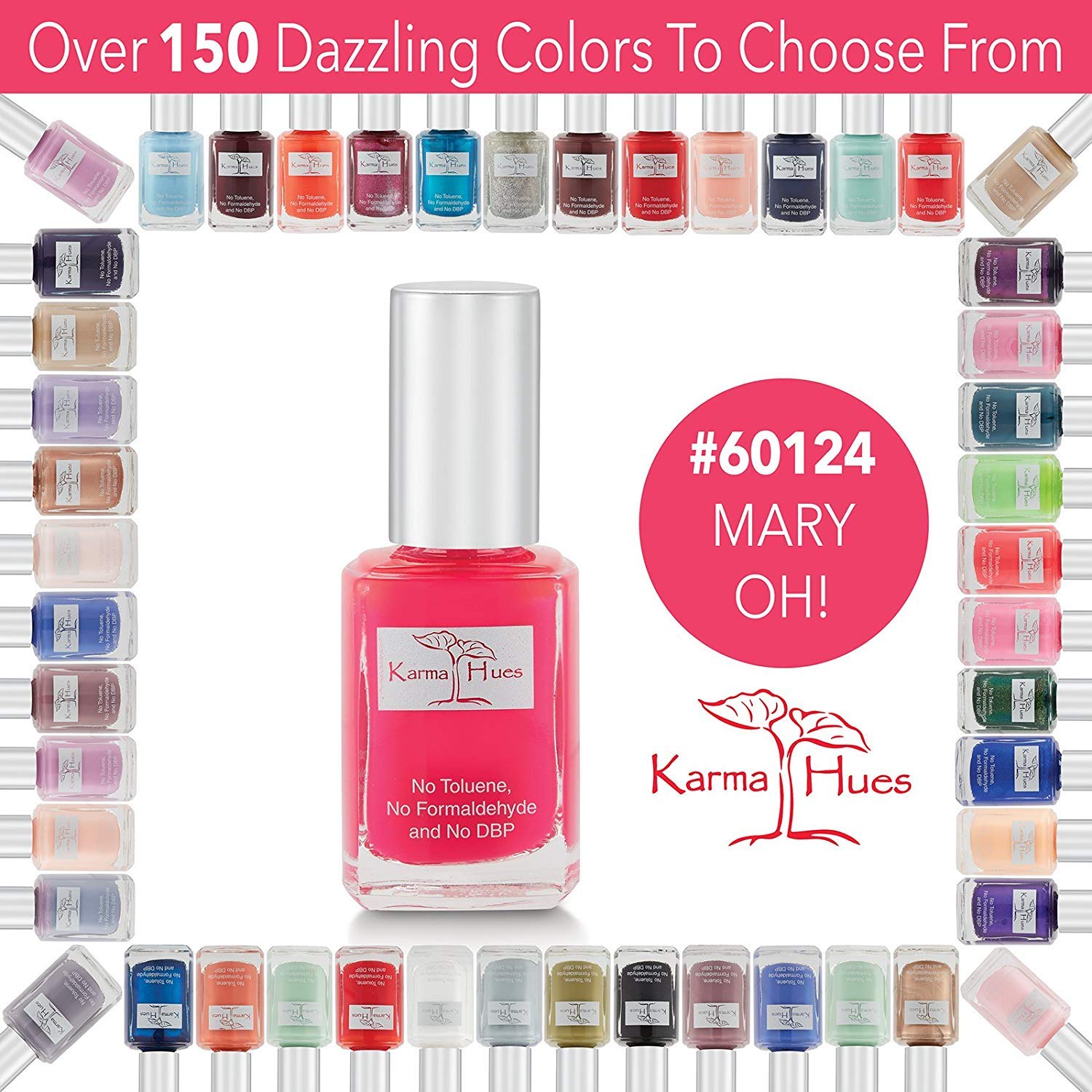 Karma Organic Natural Nail Polish-Non-Toxic Nail Art, Vegan and Cruelty-Free Nail Paint (MARY OH!)