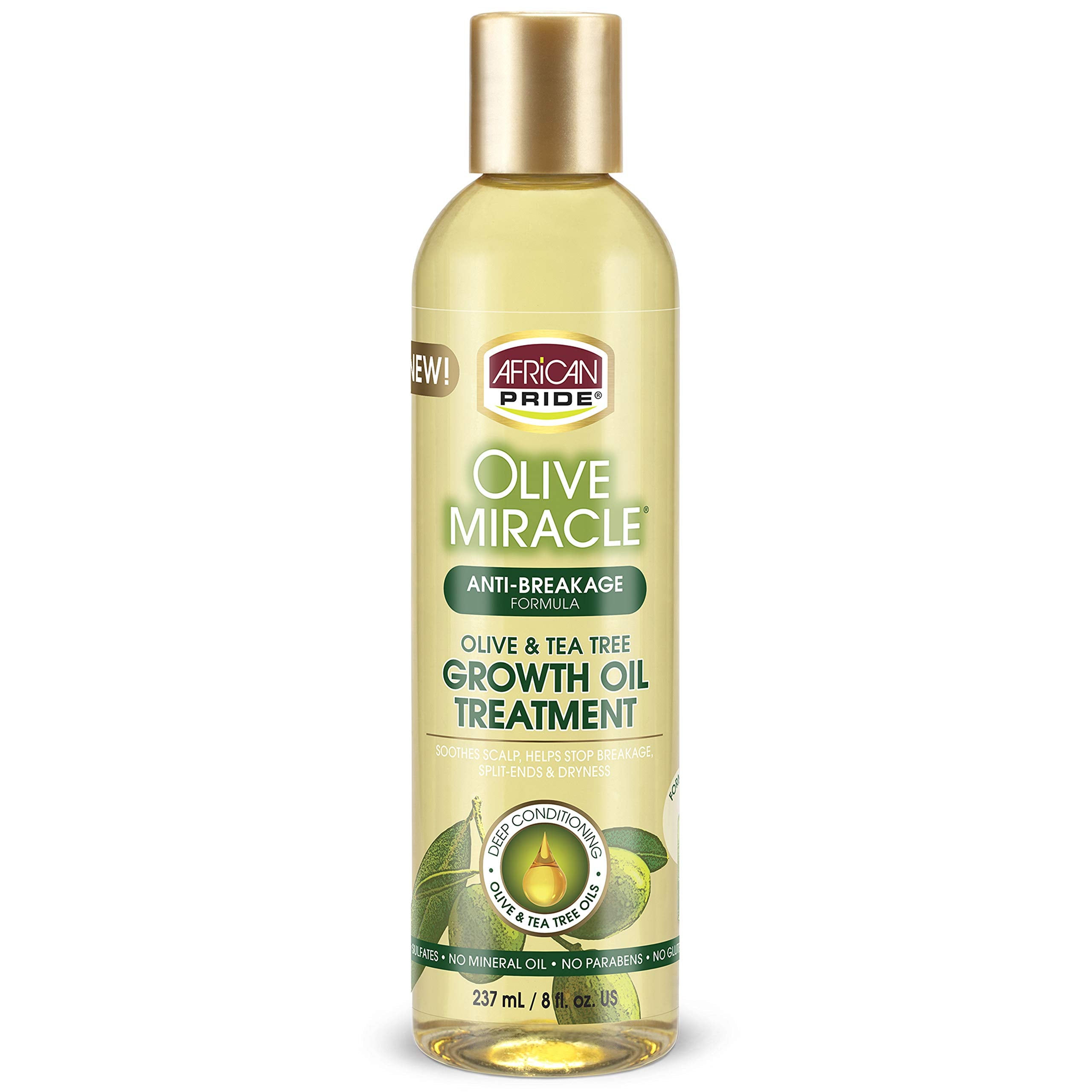 African Pride Olive Miracle Growth Oil, 8 Oz (Pack Of 3)