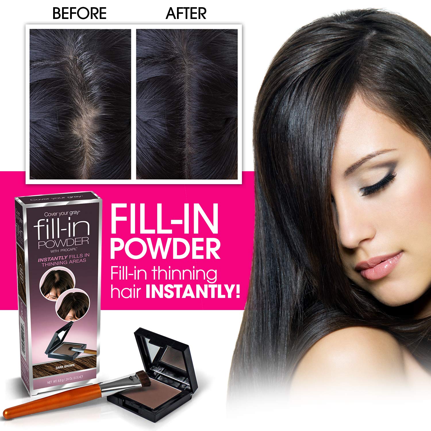 Cover Your Gray Waterproof Hair Color Touch-Up Pencil - Medium Brown