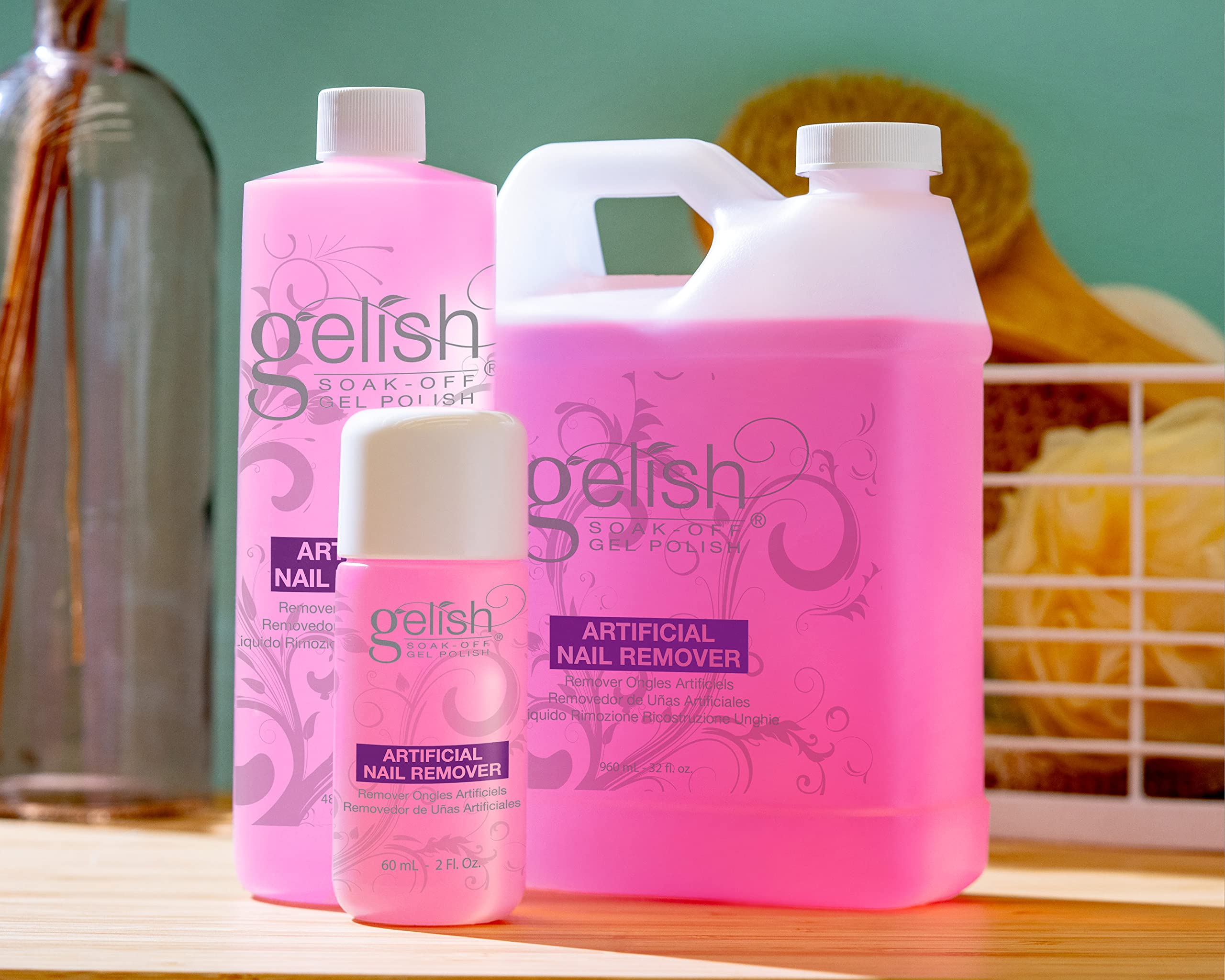 Gelish Artificial Nail Gel Polish Remover, Gel Nail Polish Remover, Nail Polish Remover, 4 oz.