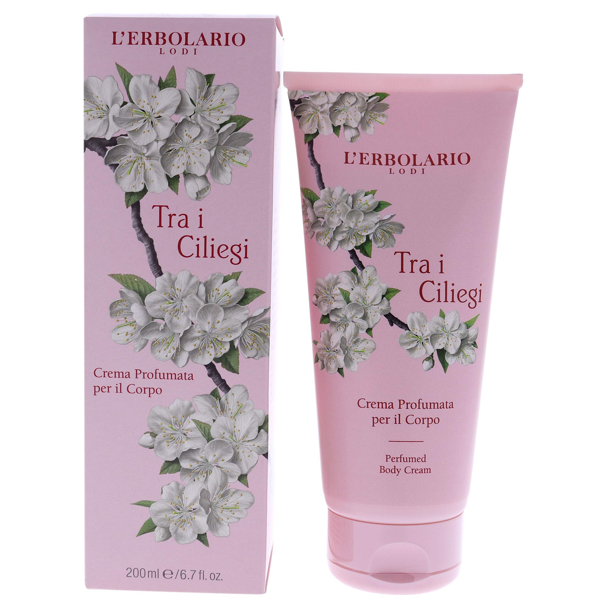 Lerbolario Tra I Ciliegi Perfumed Body Cream - Lightweight And Delicately Scented Cream - Floral, Fruity Fragrance - Natural Ori