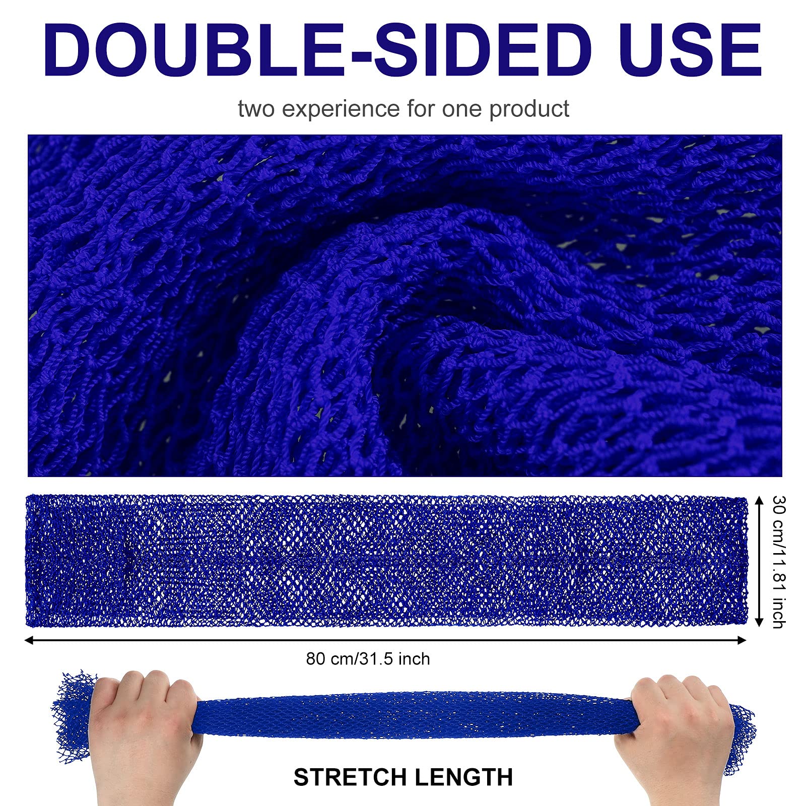 African Long Bathing Net Sponge Long Net Shower Body Scrubber Back Scrubber Skin Smoother Net Bathing Sponge For Daily Use Or St