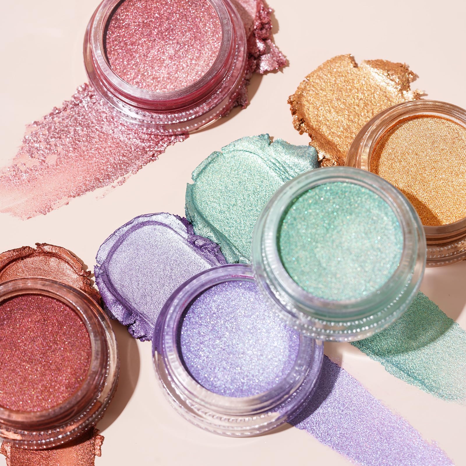 Oulac Pink Cream Eyeshadow Also For Highlighter Large Capacity Highly Pigmented Eye Shadow Waterproof &Long Lasting With Moistur