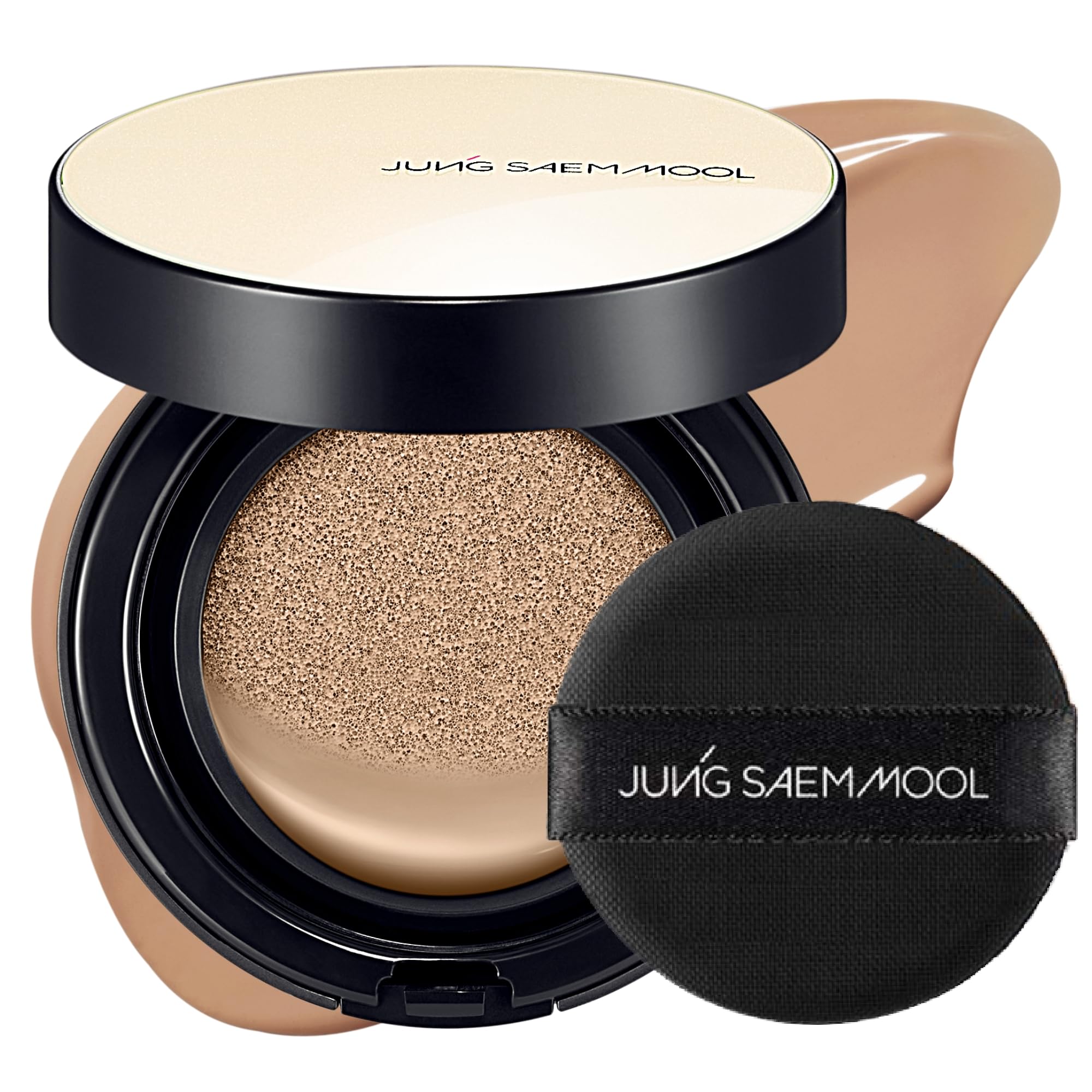 JUNG SAEM MOOL Essential Skin Nuder Cushion 25N Bronze 0.49 Fl Oz, No Refill, Natural Radiant Finish Cushion Foundation with Bui