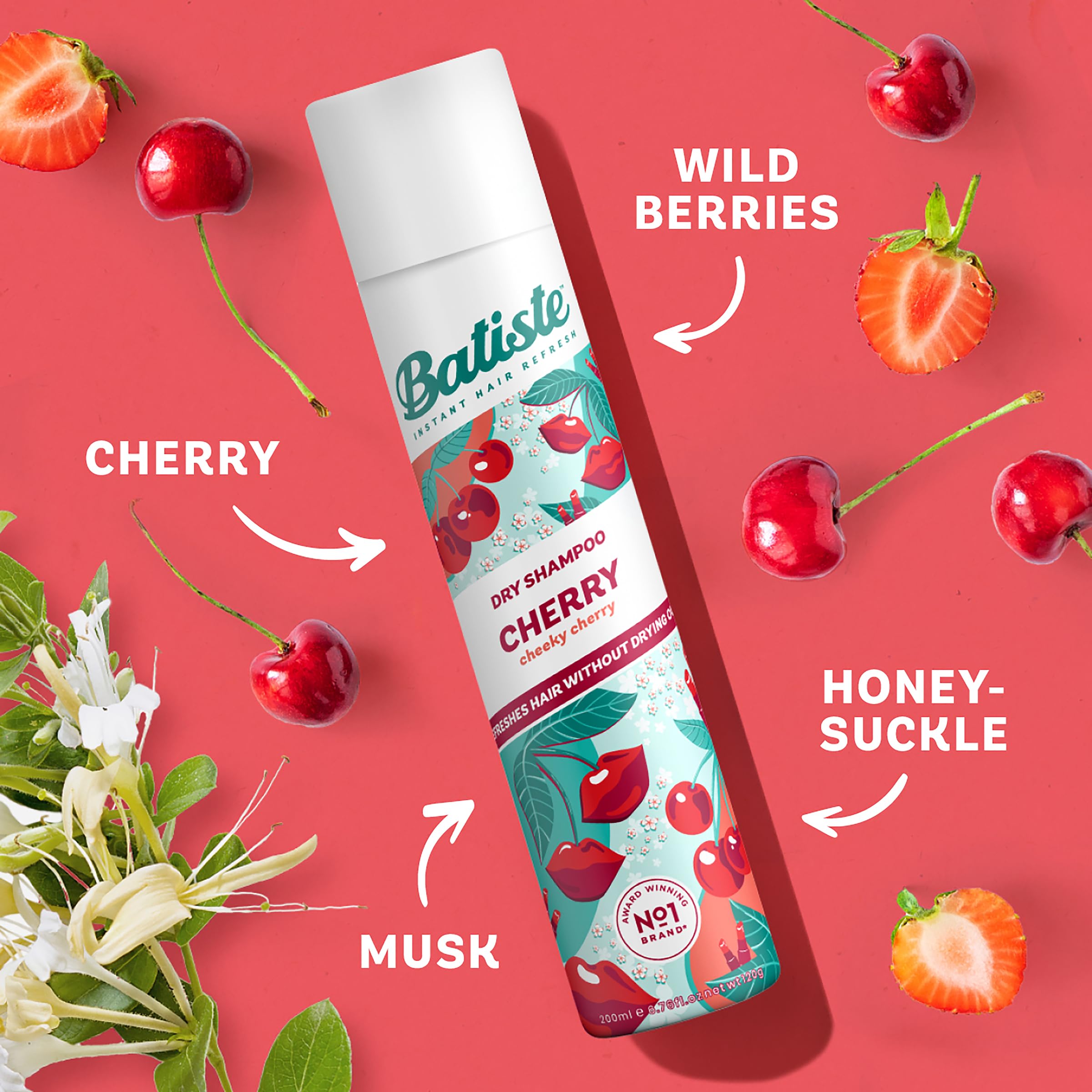Batiste Dry Shampoo, Cherry Fragrance, 6.73 Fl. Oz.