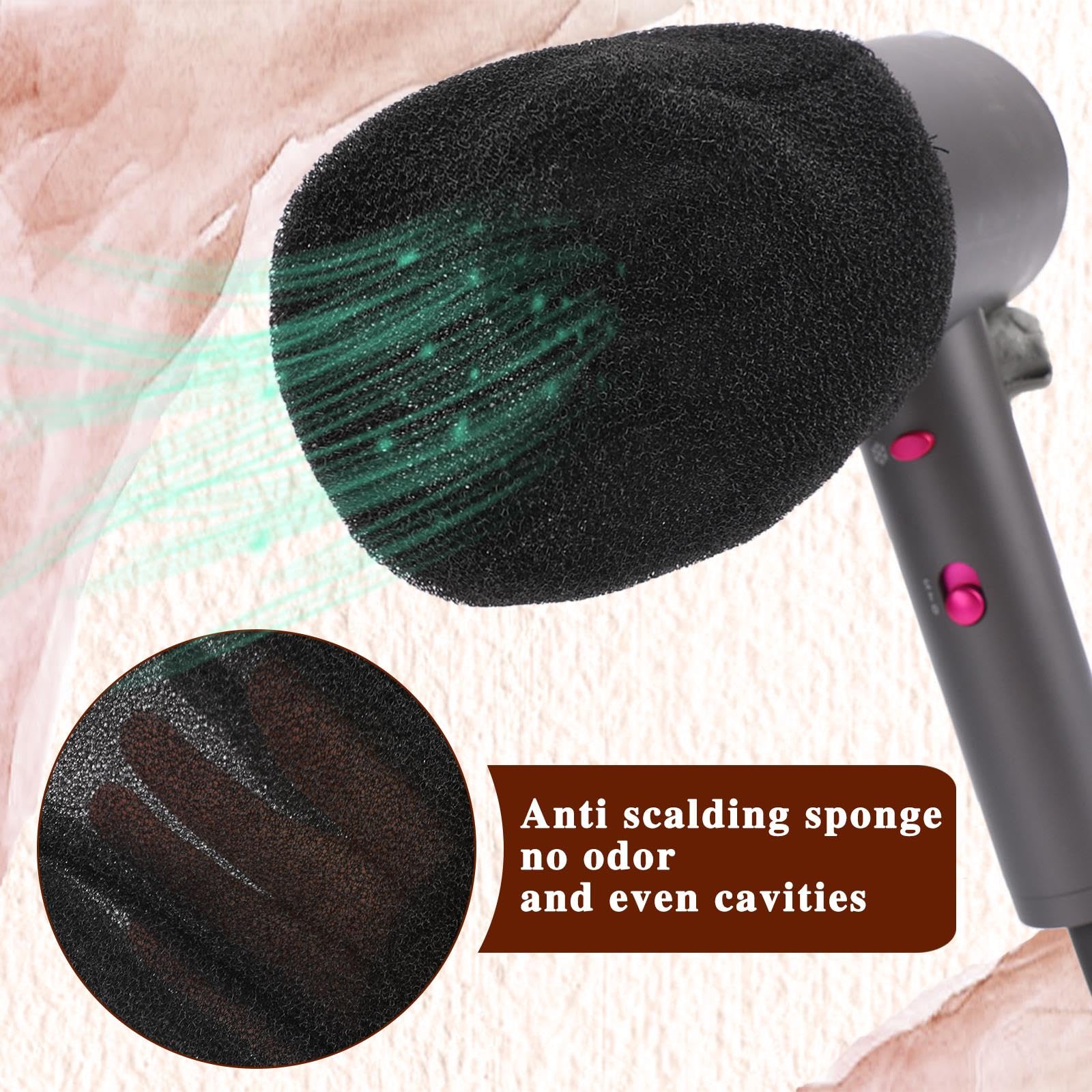 Hot Sock Diffuser For Hair Dryer,2 Pack Universal Diffuser Hair Dryer Attachment Portable Hair Dryer Sock Diffuser Cover With El