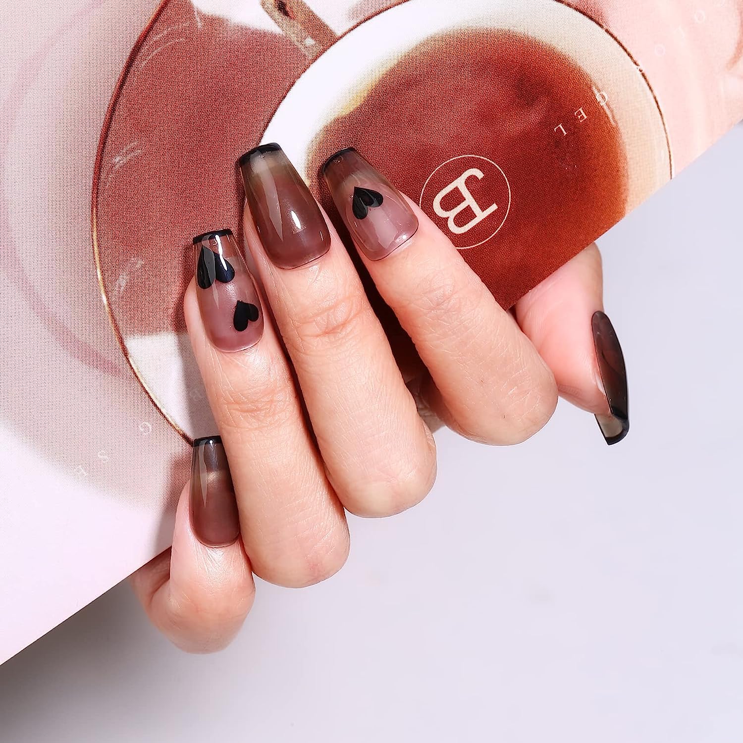 MAYCHAO 15ML Jelly Black Gel Nail Polish 1Pc Translucent Sheer Black Gel Polish Soak off Transparent Nail Polish Gel Nail Art Ma