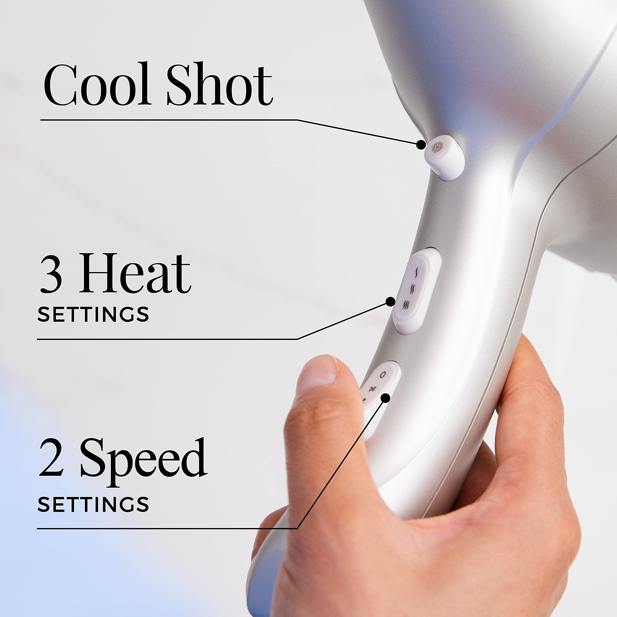 Remington Pro D2042 Professional Titanium Ceramic Hair Dryer with Concentrator and Diffuser Attachments Blue