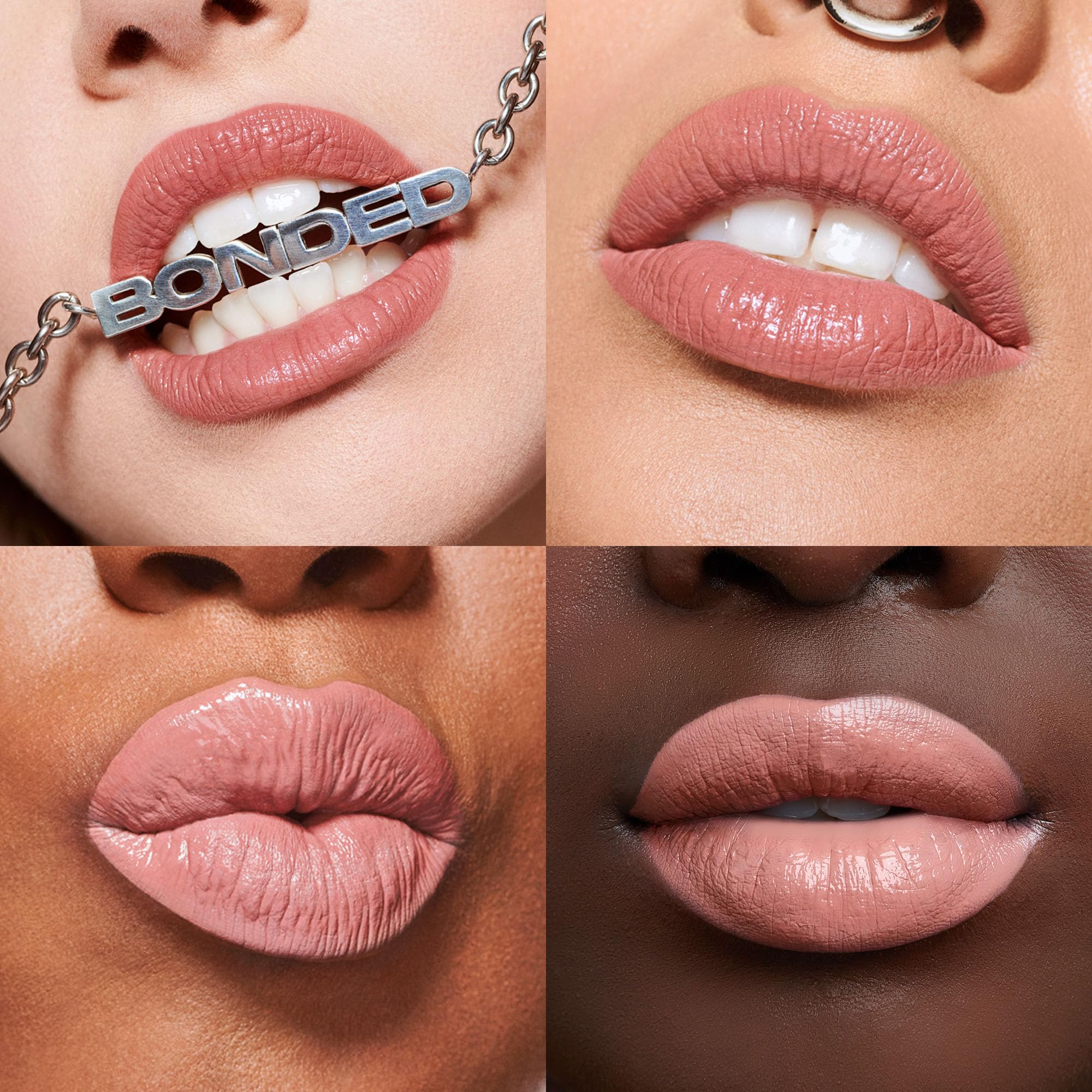 Urban Decay Vice Lip Bond Glossy Longwear Liquid Lipstick (Text Em - Dusty Rose Pink), Transfer-Proof, Smudge-Proof, Bold Longwe