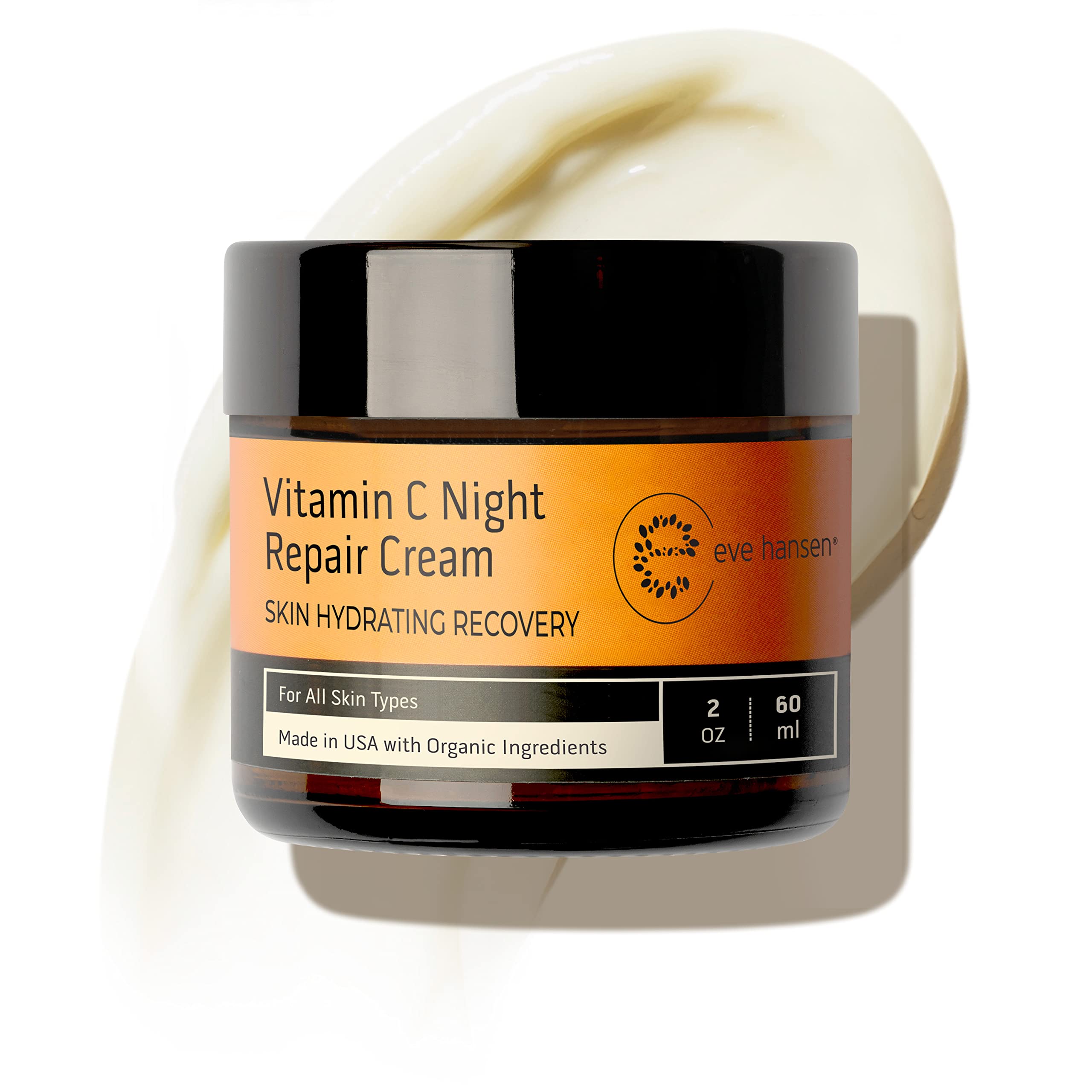 Eve Hansen Vitamin C Night Cream - Anti Aging Face Cream, Neck Cream, Vitamin C Cream, Vitamin E Cream - Natural Face Moisturize