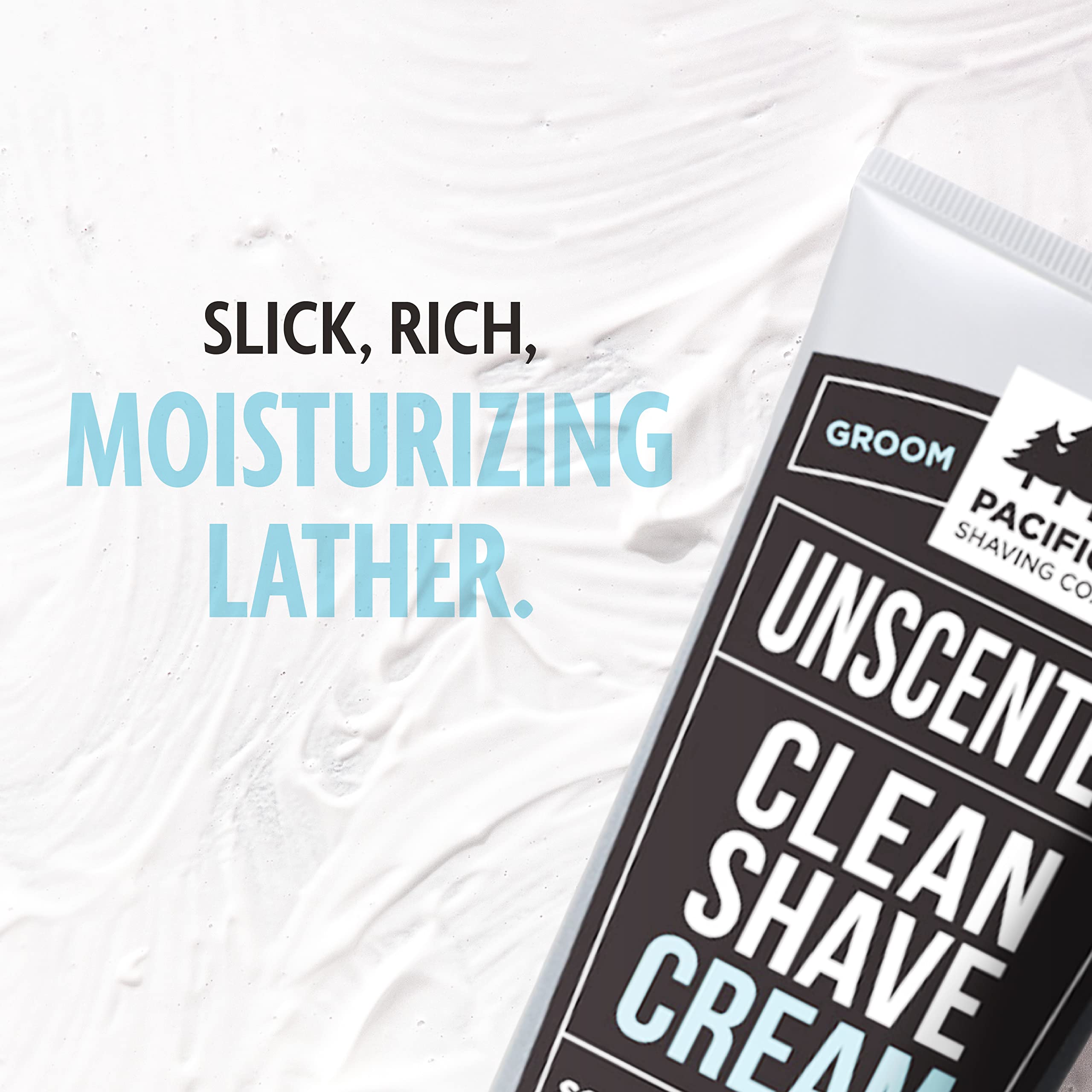 Pacific Shaving Company Clean Shaving Cream - Shea Butter + Vitamin E Shave Cream For Hydrated Sensitive Skin - Clean Formula Fo